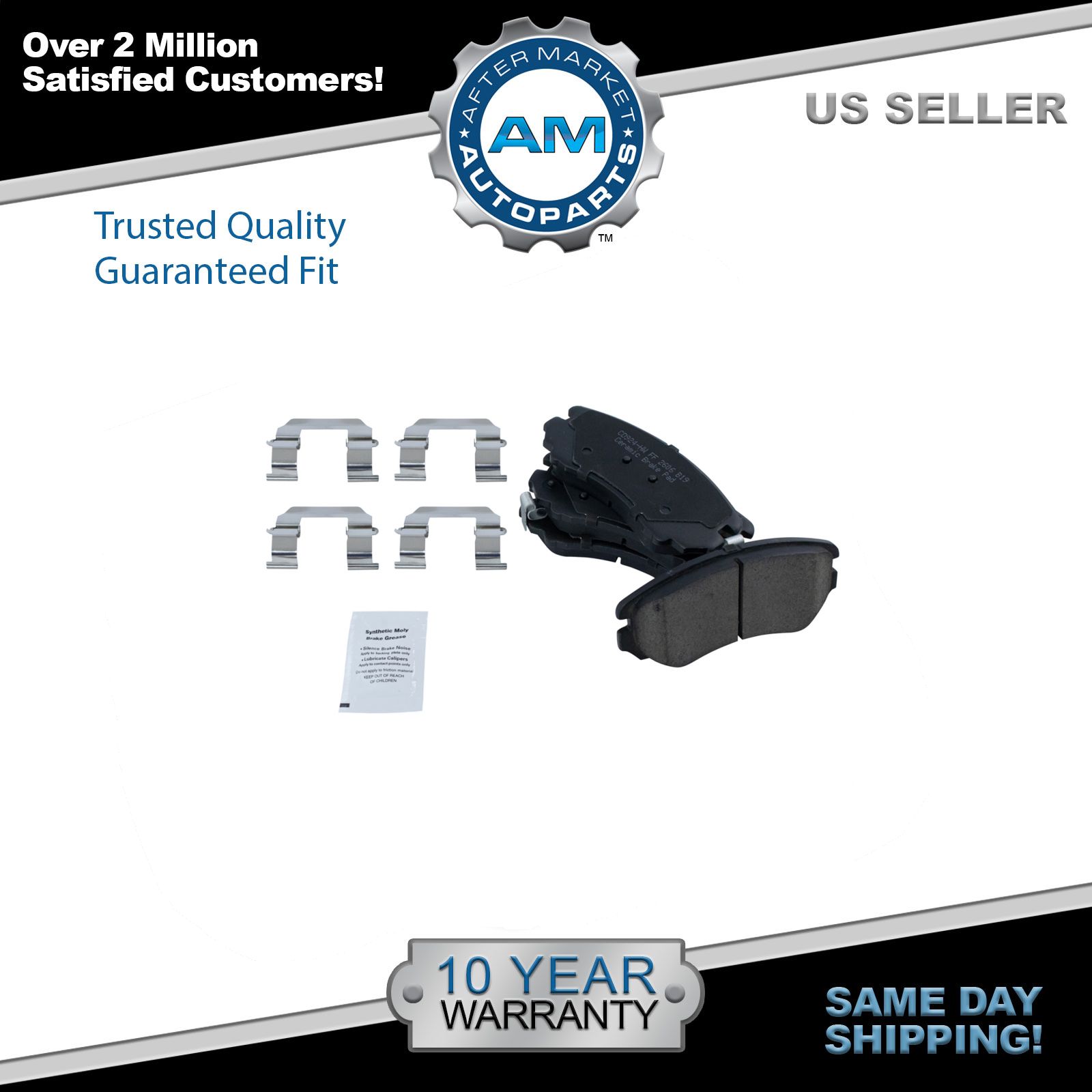 For Elantra Sonata Tiburon Tucson Optima Soul Front Ceramic Disc Brake Pad NEW