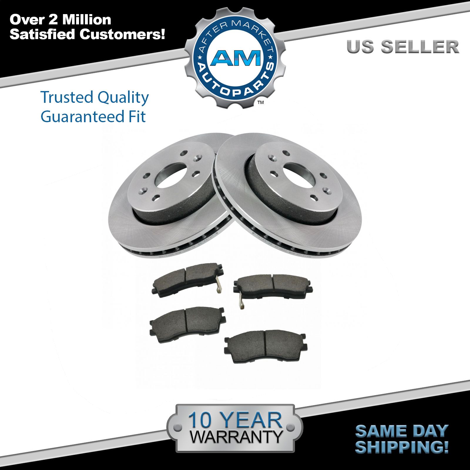 Front Ceramic Disc Brake Pads 2 Rotors Kit Set For Kia Spectra Sephia Ebay