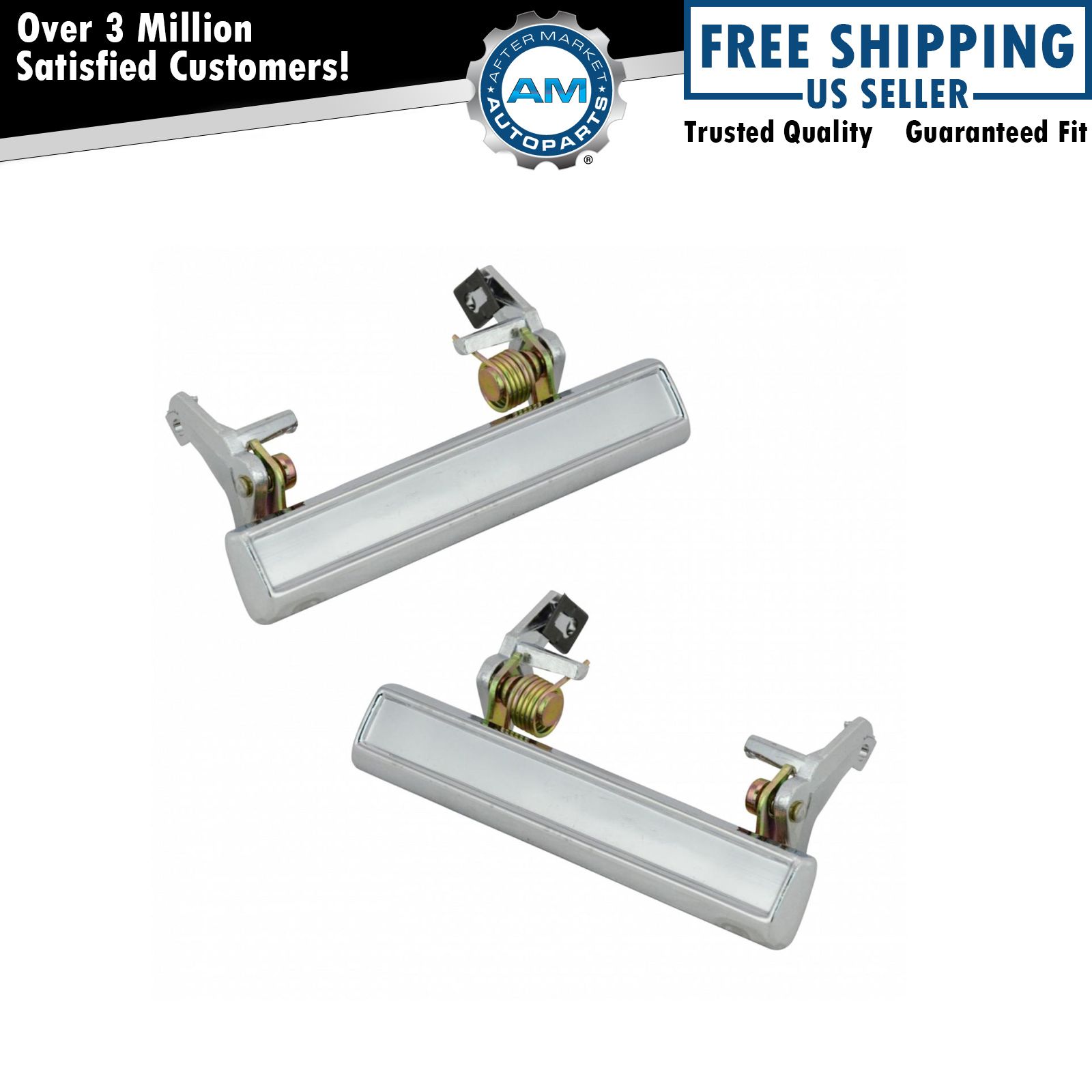 Door Handles Outside Exterior Chrome Pair Set for Buick Chevy Olds Pontiac
