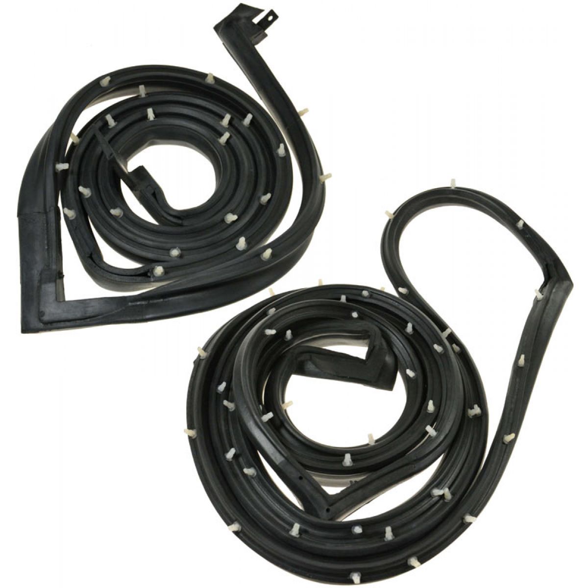 Front Rubber Side Cargo Door Weatherstrip Seals Pair Set for Chevy GMC