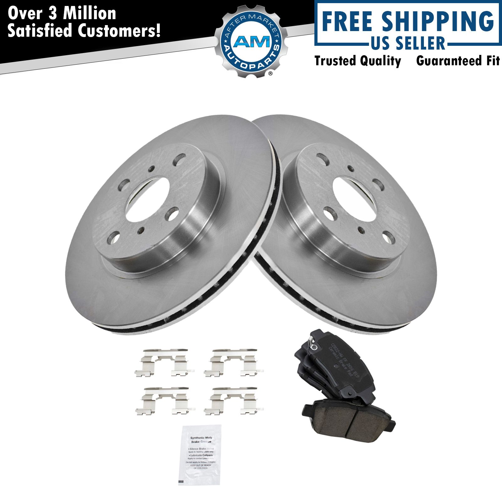 Brake Pad & Rotor Front Ceramic Kit Set for 0-05 Toyota Echo MR2