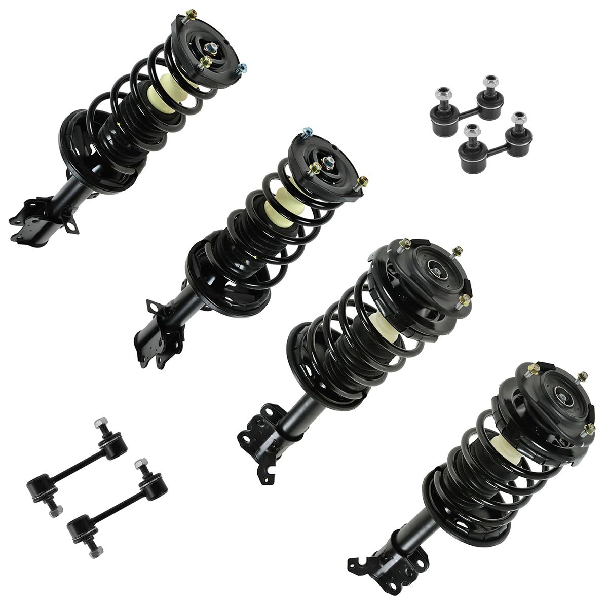 Strut Spring Assembly Sway Bar Link Front Rear Kit Set of 8 for Corolla