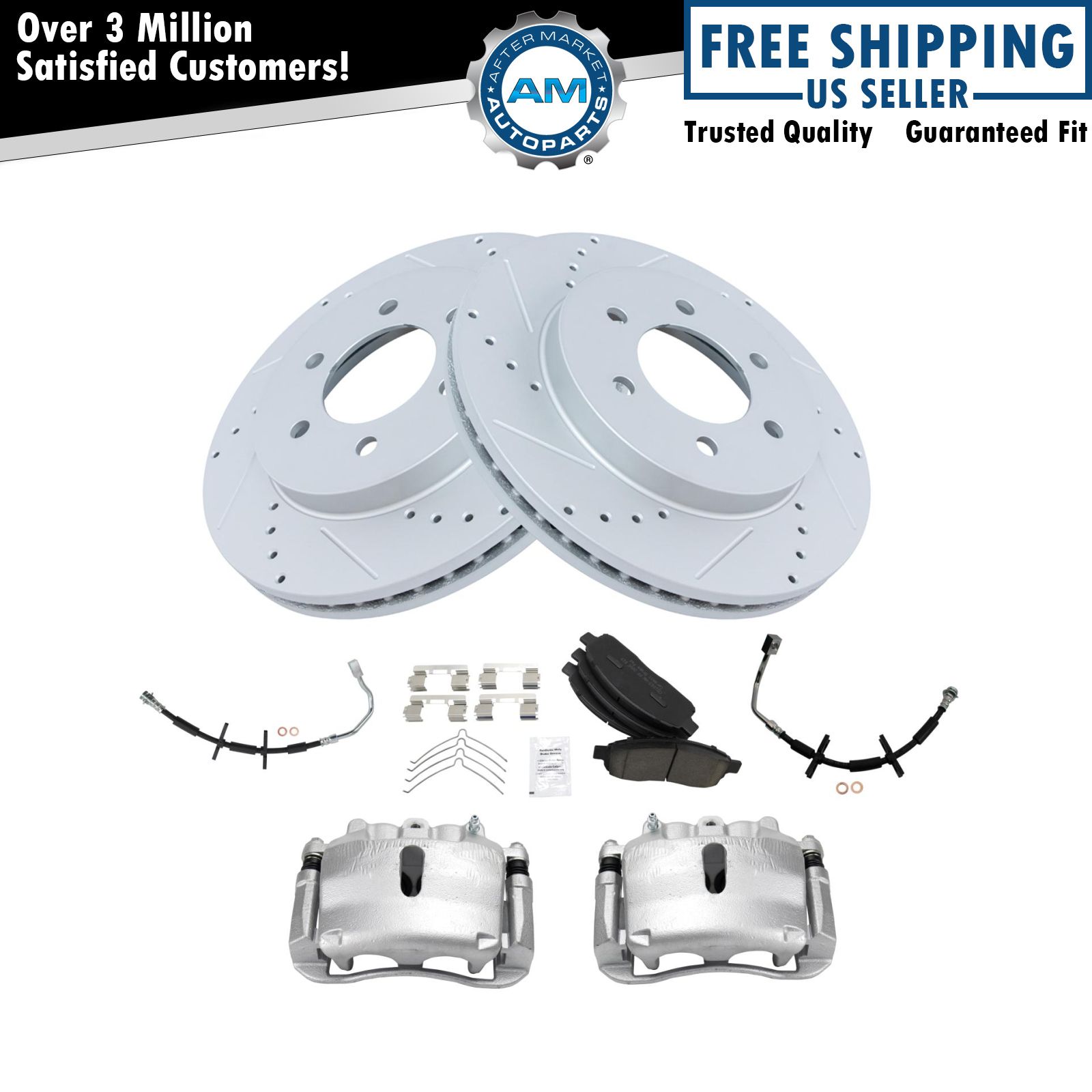 <b>Ceramic Performance Brake Pad & Rotor Kit</b>