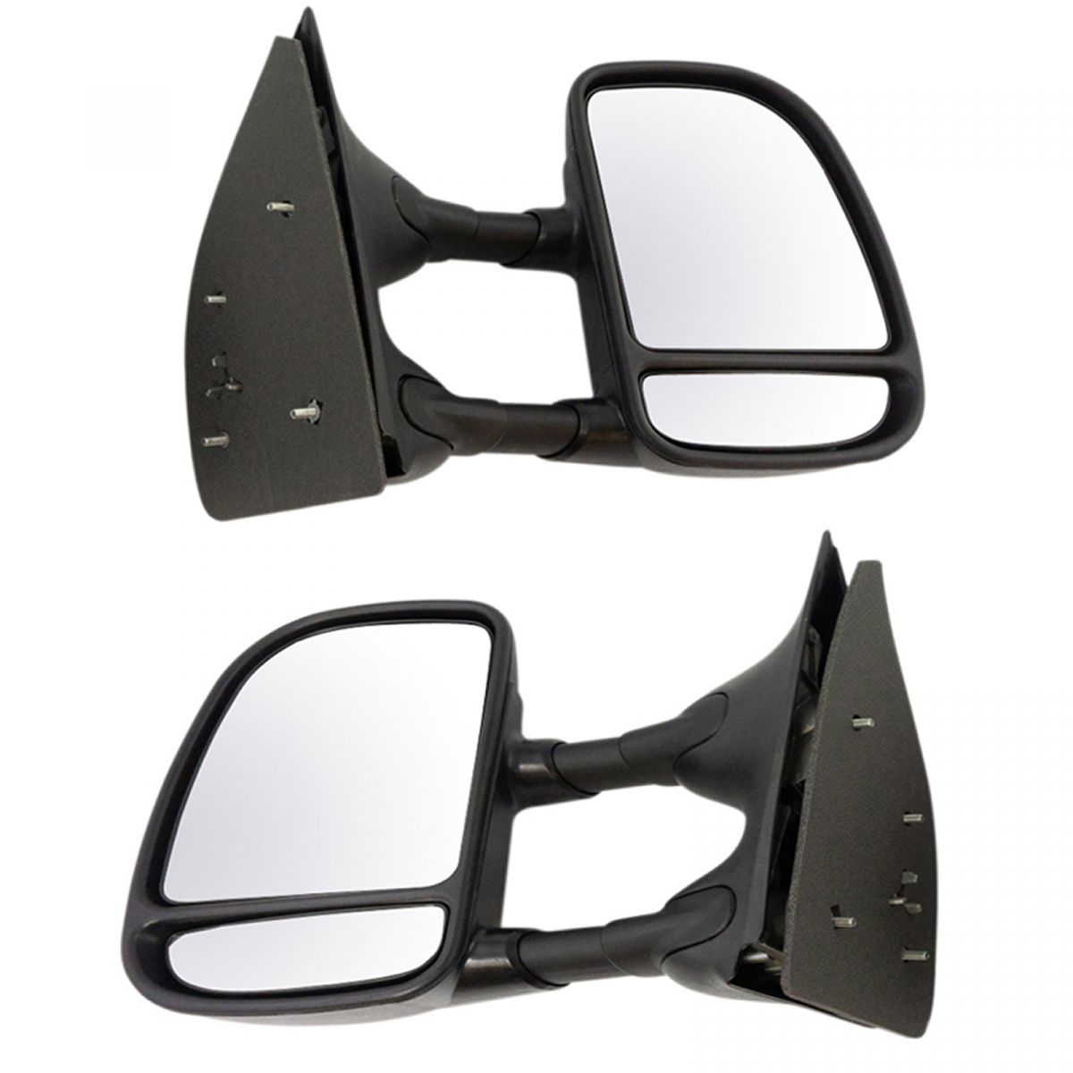 Towing Mirror Power Textured Black Pair for Ford F150 F250LD Pickup Truck New AM Autoparts