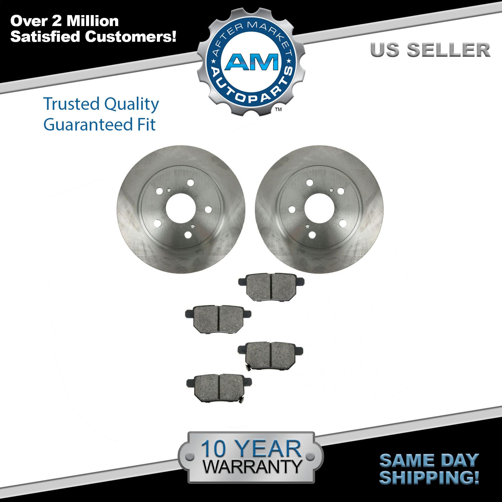 Nakamoto Premium Posi Ceramic Brake Pads Rear for Nissan Frontier Xterra New