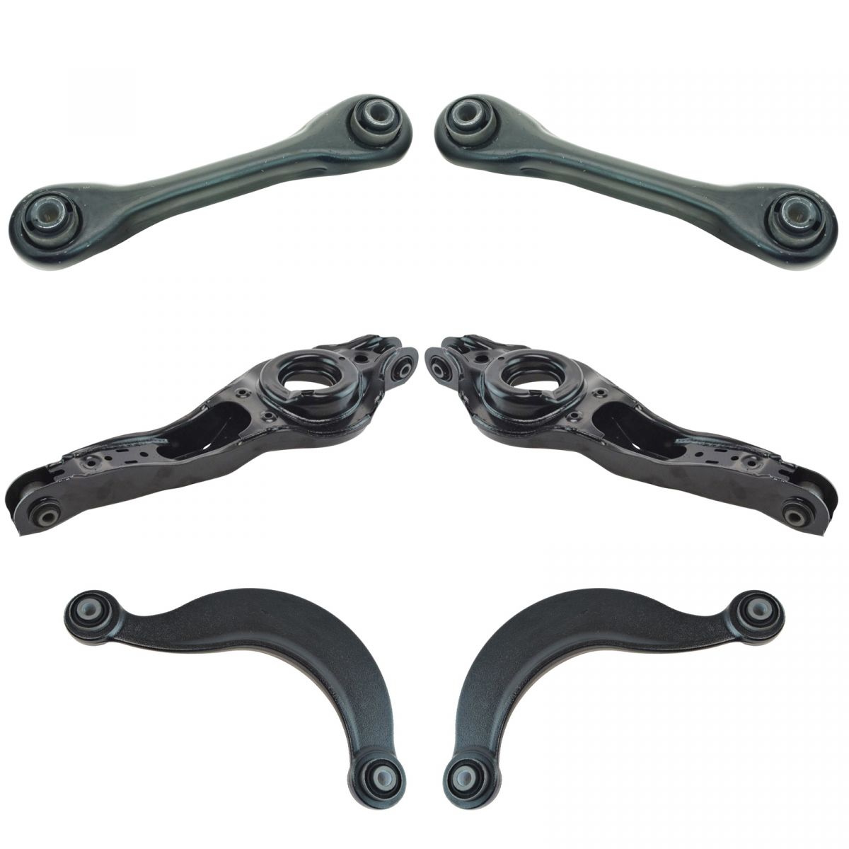 Rear Upper Lower Lateral Link Control Arm Suspension Kit Set 6pc for