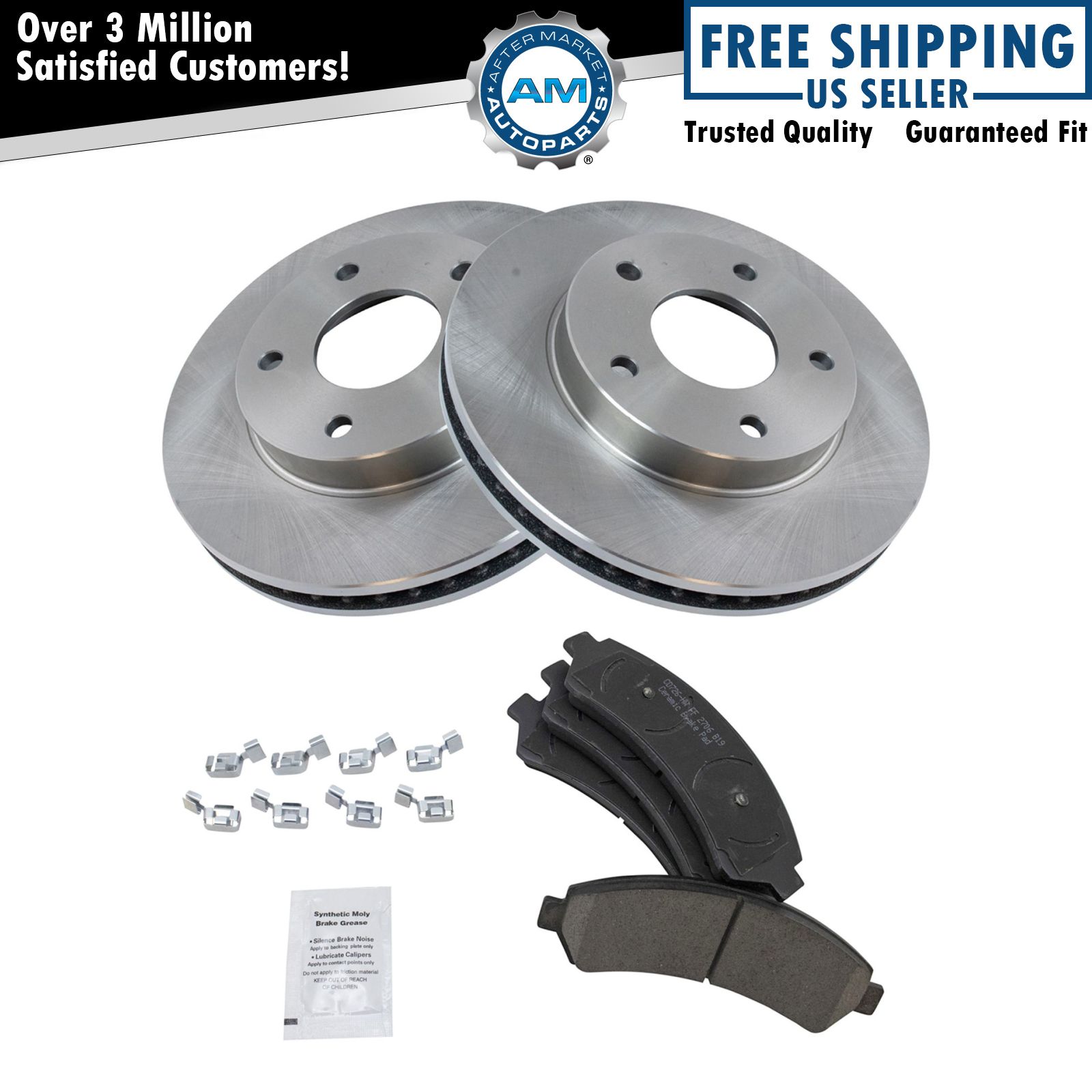 Front Posi Ceramic Brake Pad & Rotor Kit for Chevy S10 S15 4WD 4x4