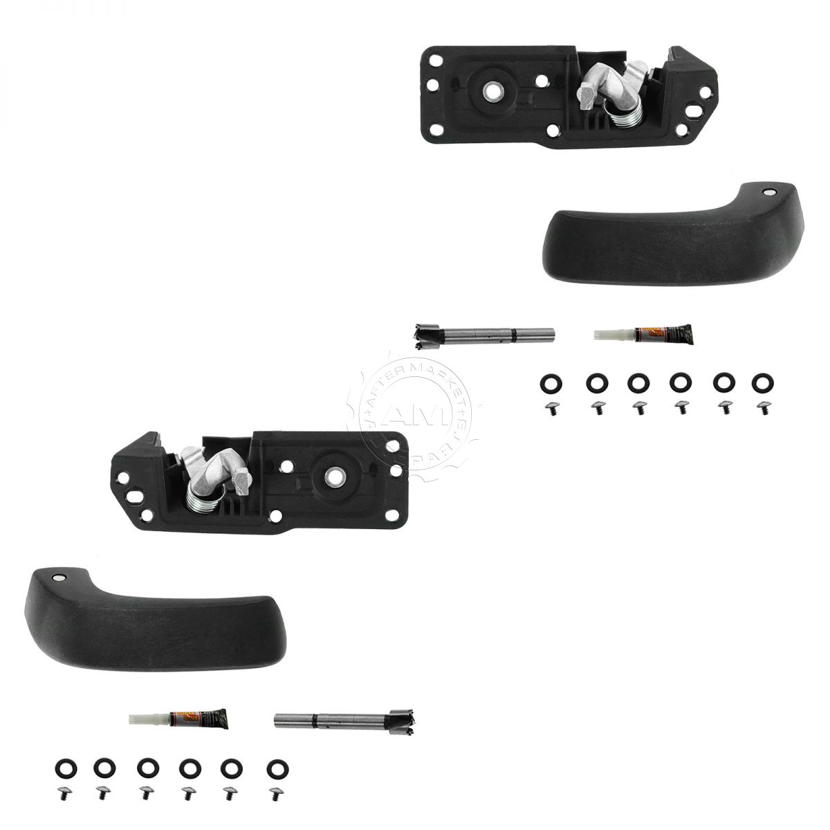 Door Handle Repair Kit Inside Interior Left Right Pair Set for Sierra