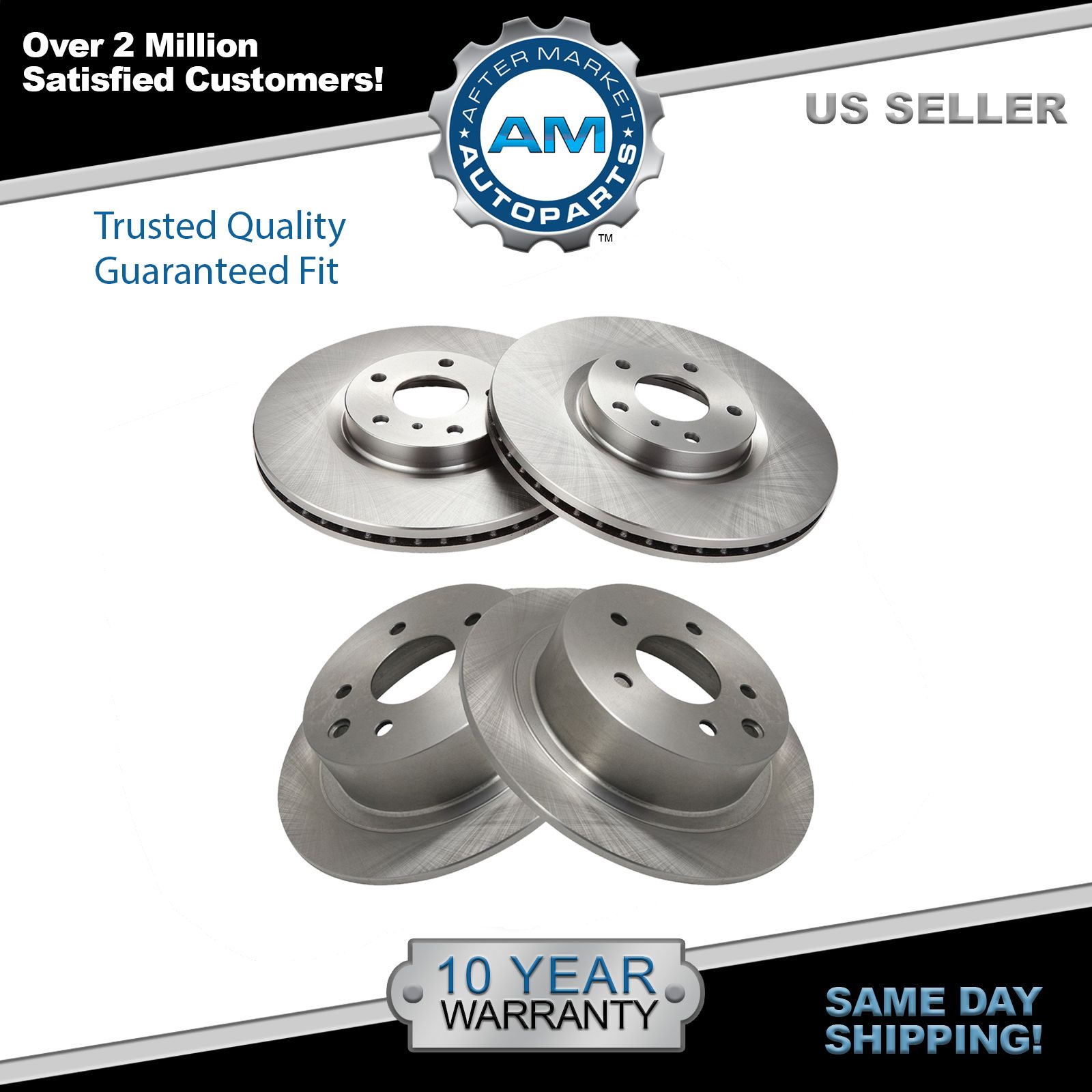 Front & Rear Disc Brake Rotor Kit for 0506 Nissan Altima 0408 Maxima