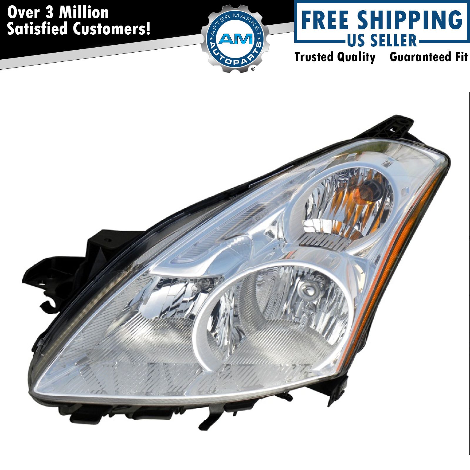 Left Headlight Assembly Halogen For 2010-2012 Nissan Altima NI2502190