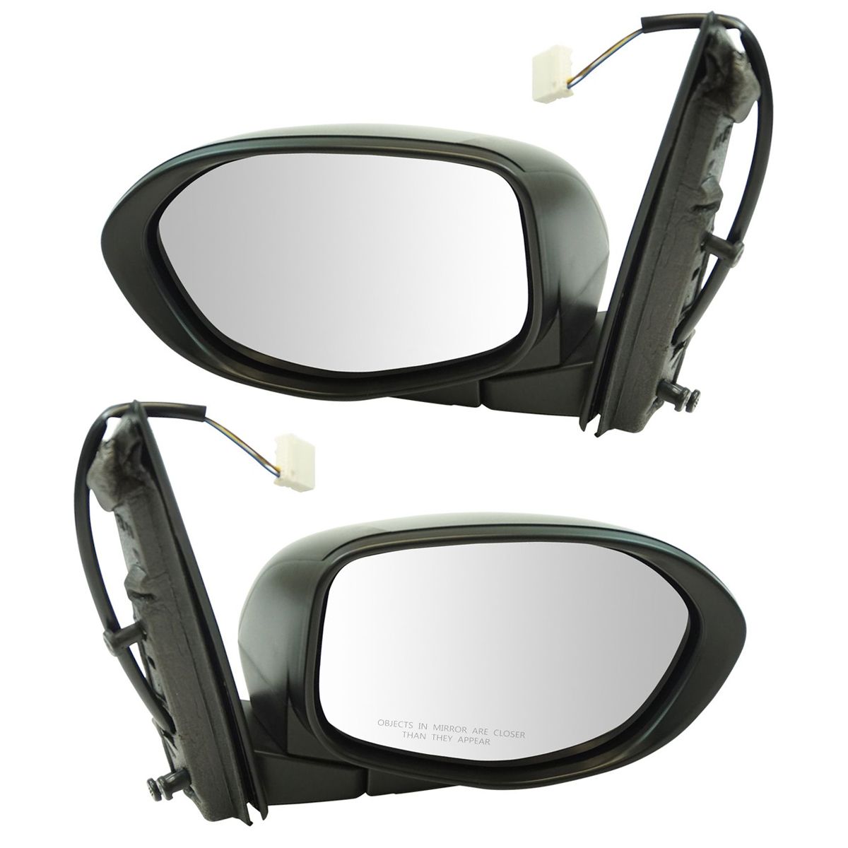 Exterior Mirror Black Textured Power LH Driver Side for Honda Odyssey Van New