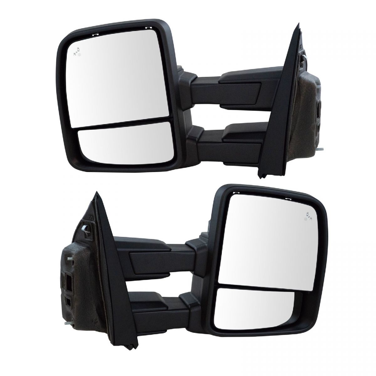 Mirrors Tow Power Heated Signal Spotlight Blind Spot Black Pair for ...