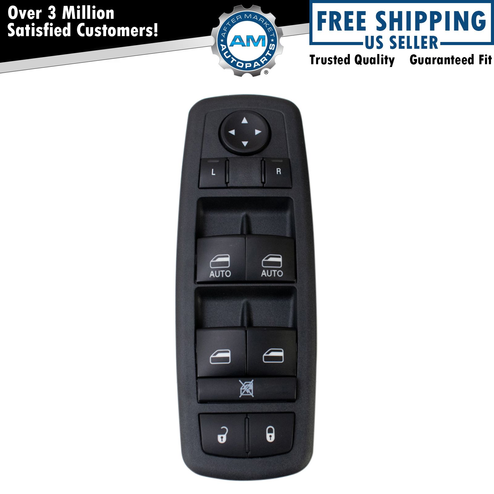 Front Master Power Window Switch Driver Side for Chrysler Dodge Ram