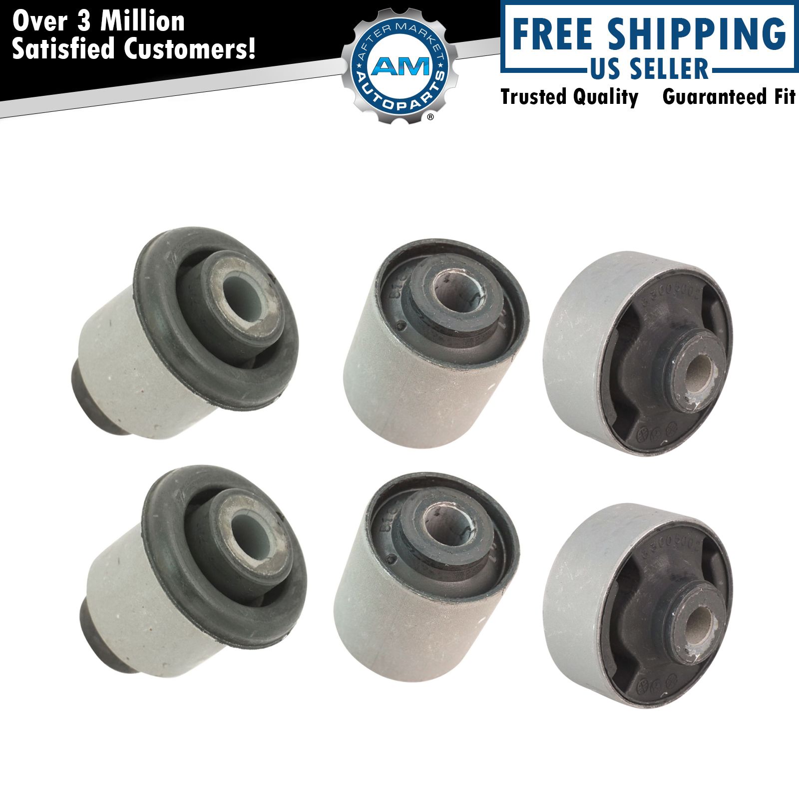 Set of 6 Front Lower Control Arm Inner /& Outer Bushing For 2003-07 Honda Accord