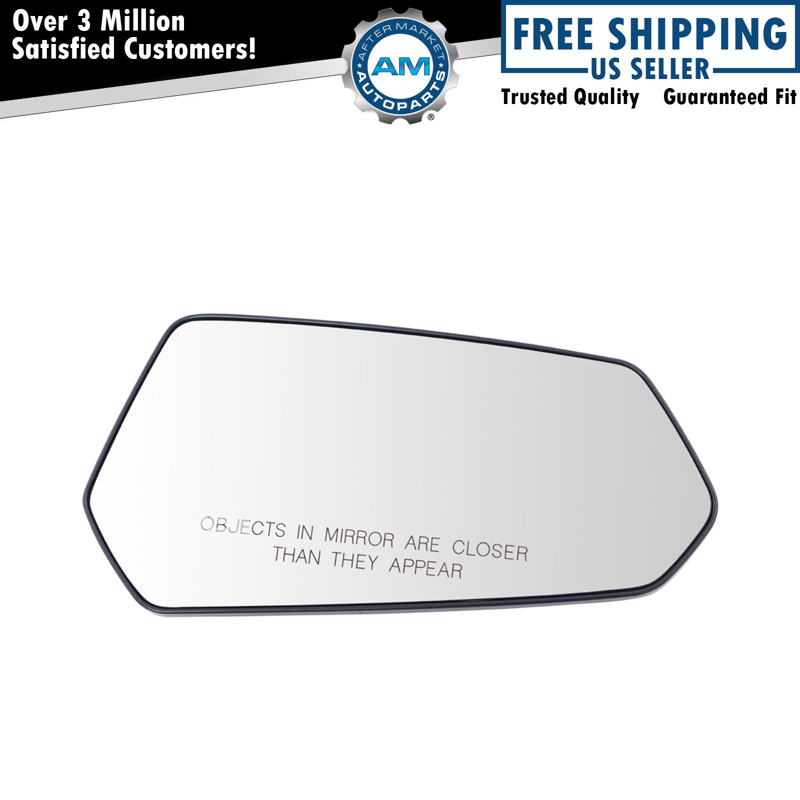 For Chevy Camaro 2010 11 12 13 14 2015 Mirror Glass Passenger Side w/Backing Plate Convex Type Non-Heated Replacement For 92235873 