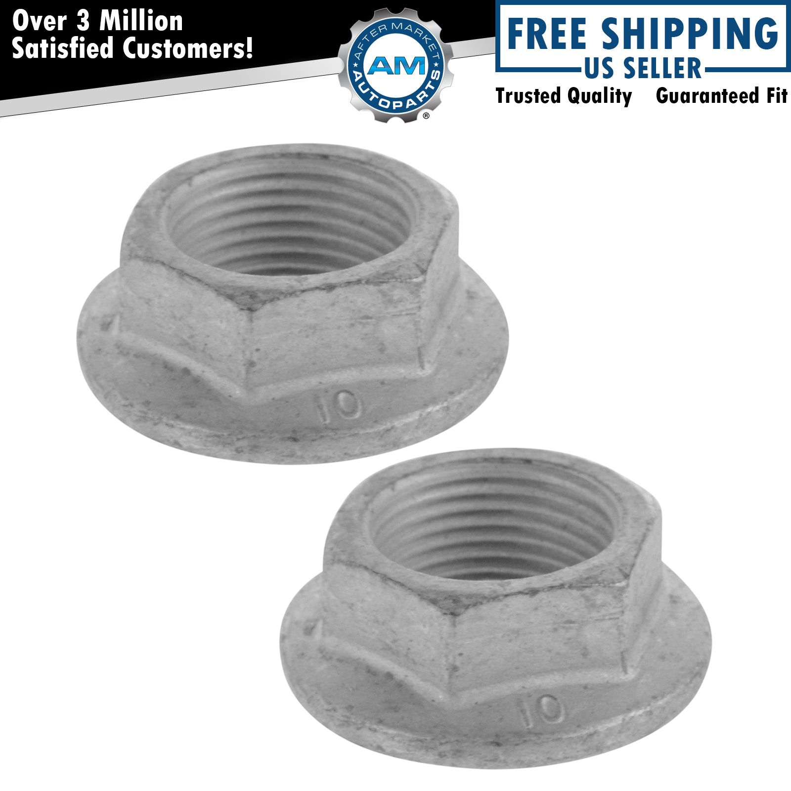 OEM 10257766 Axle Spindle Nut Pair Set of 2 Direct Fit for Chevy GMC Buick Caddy