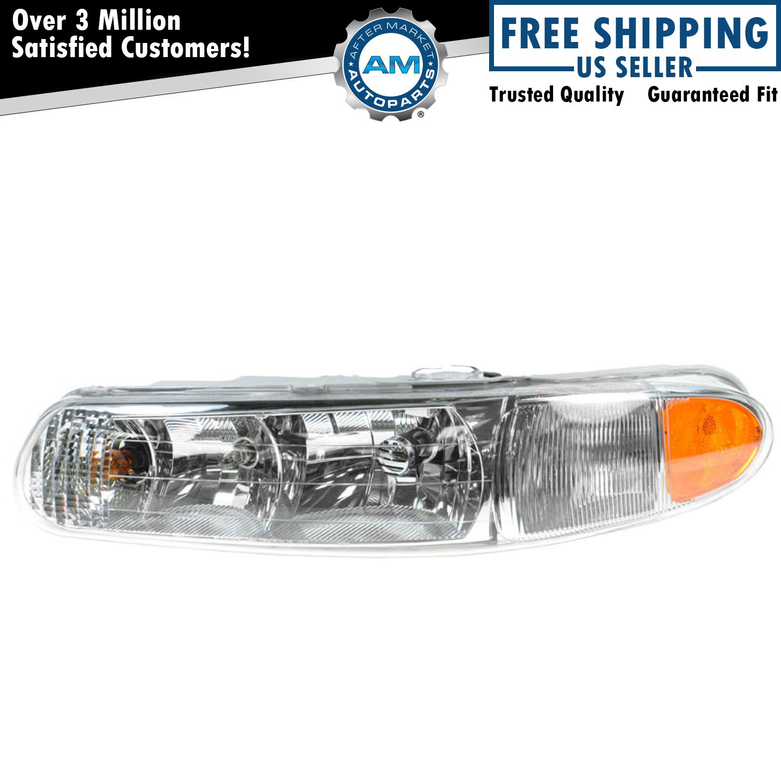 Left Headlight Assembly For 1997-2005 Buick Century 1997-2004 Regal GM2502182