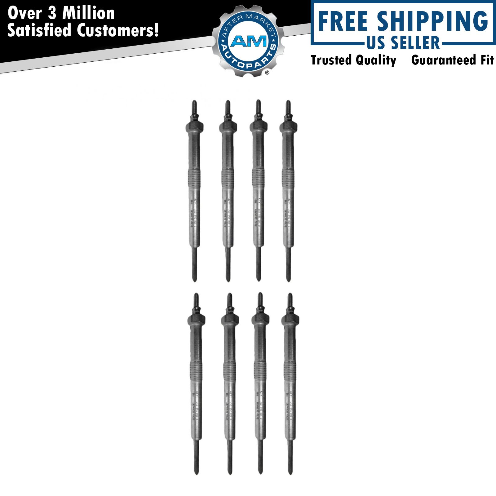 AC DELCO 9G Glow Plug Set of 8 Kit for Chevy GMC Pickup Truck V8 GM 6.6