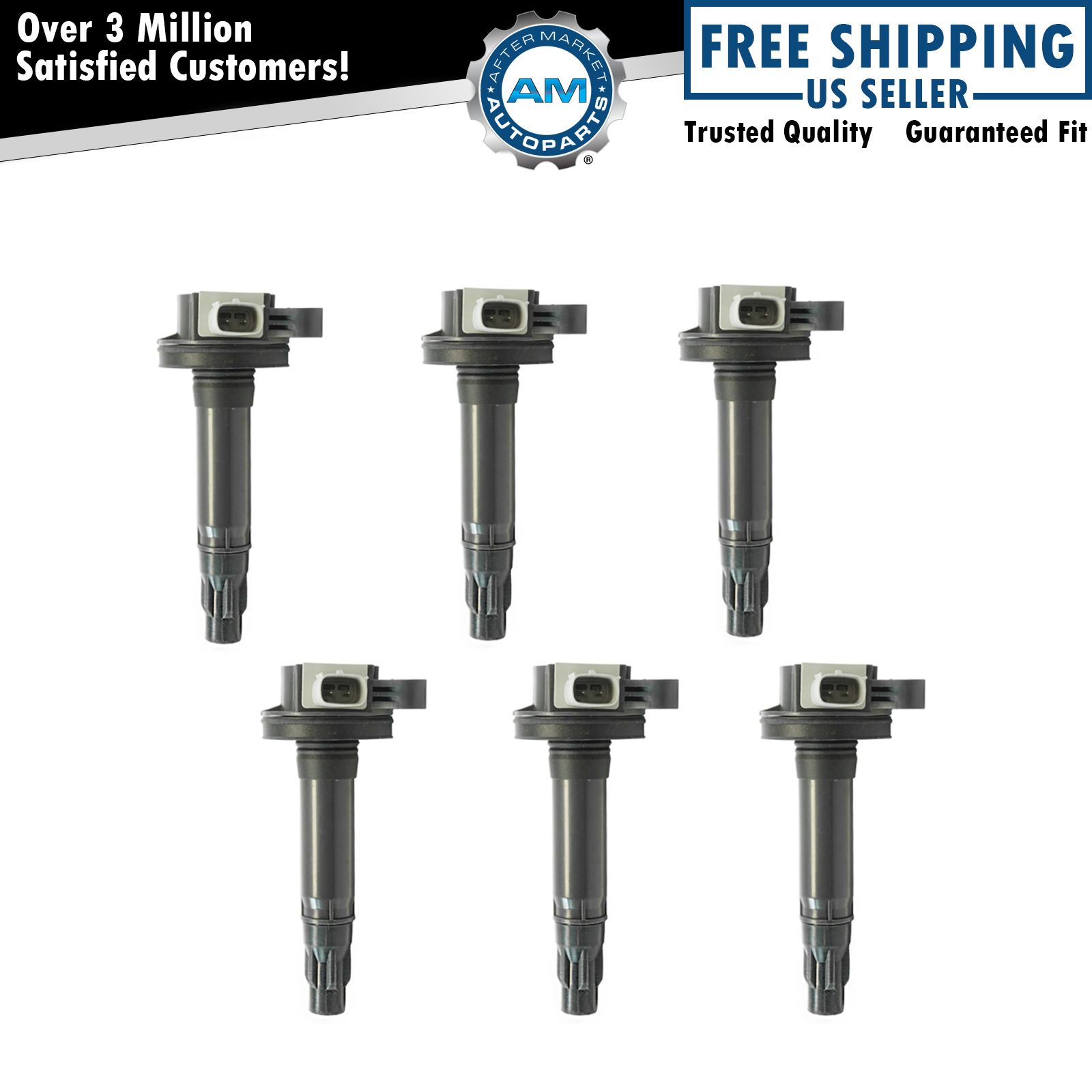 Engine Ignition Coil Set of 6 for Ford Flex Taurus Lincoln MKS MKT 3.5L Turbo