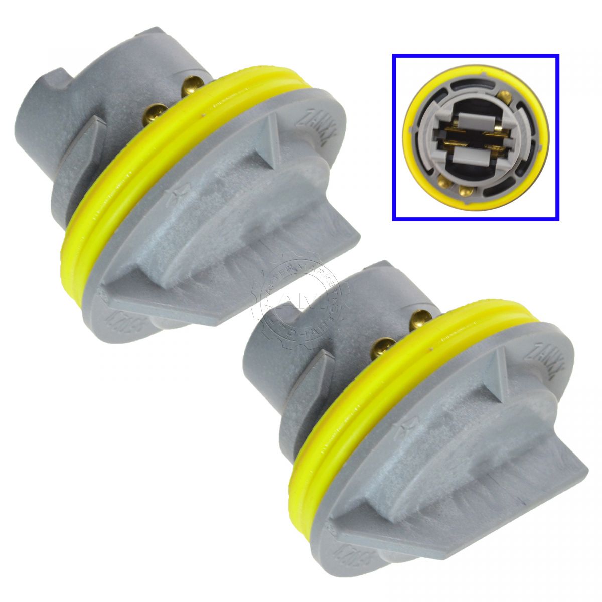 Mopar Rear Brake Taillight Taillamp Bulb Socket Pair Set for Dodge