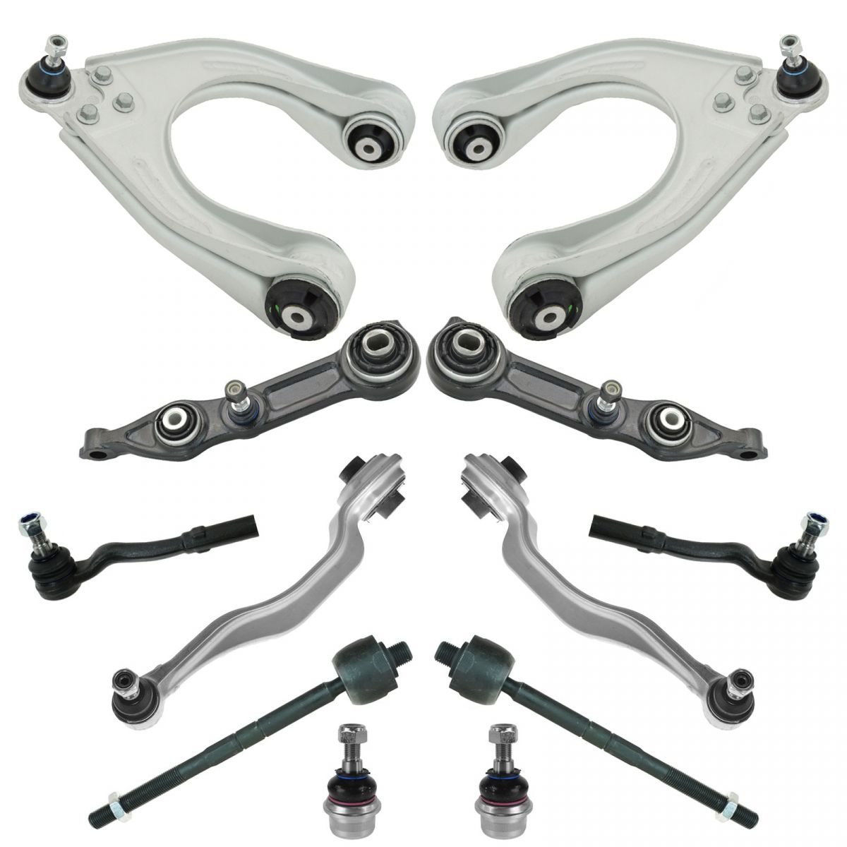 Front Suspension Control Arms Tied Rods Ball Joints Kit for Mercedes