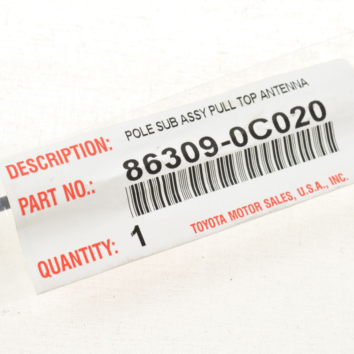 OEM 863090C020 Antenna Mast Pole Assembly Direct Fit for Toyota Brand New