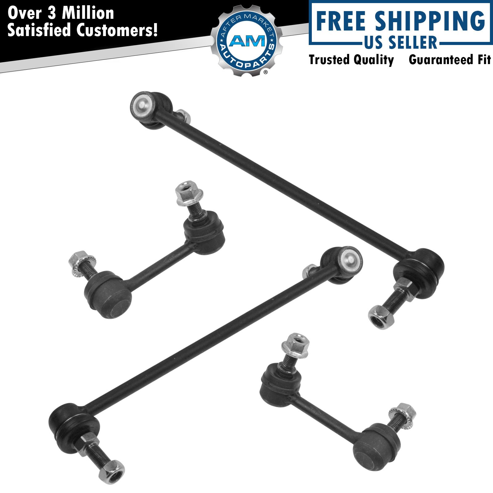 4 Piece Kit Stabilizer Sway Bar End Link Front Rear LH RH for Nissan