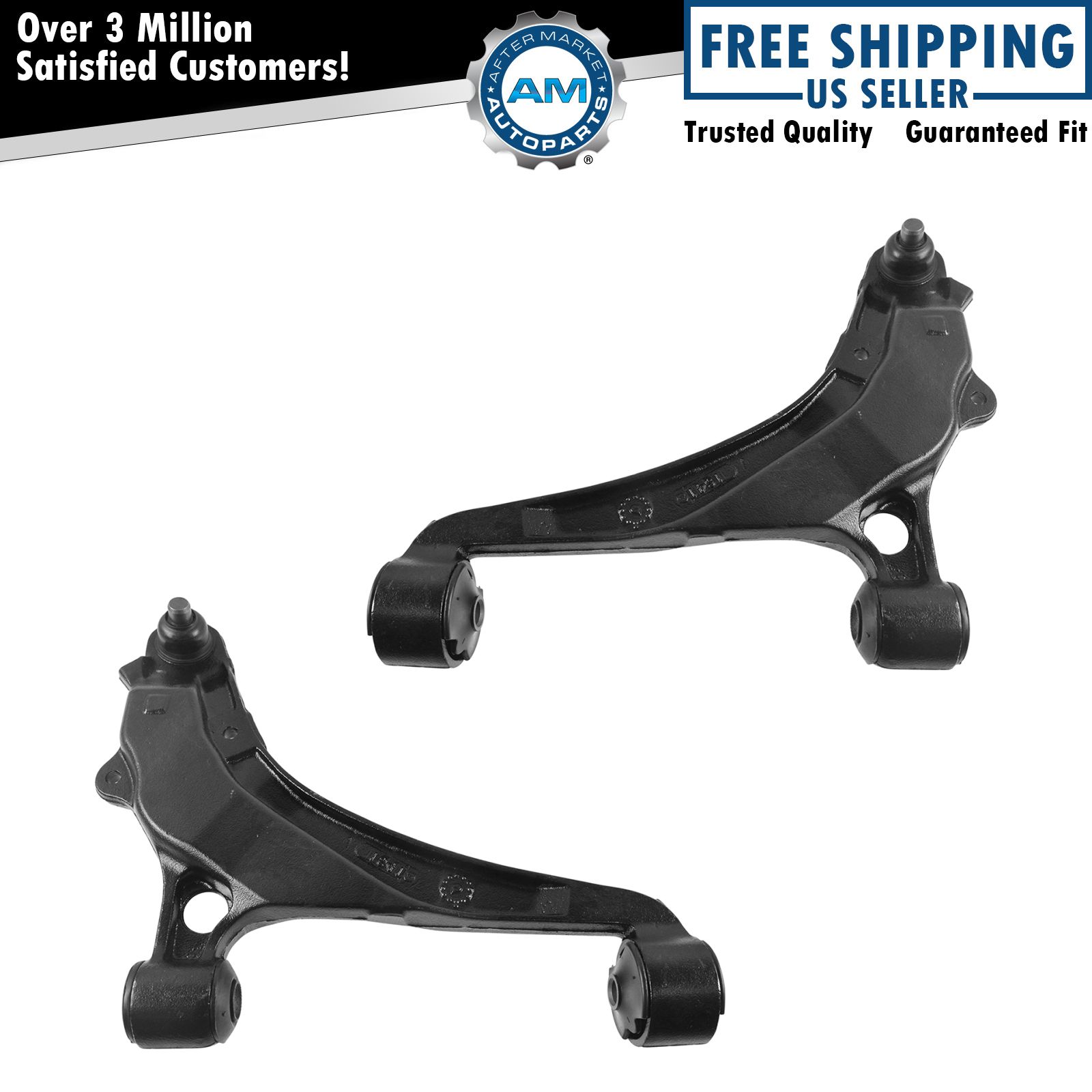 Front Lower Control Arm & Ball Joint Balljoint Pair Set for Caravan Voyager