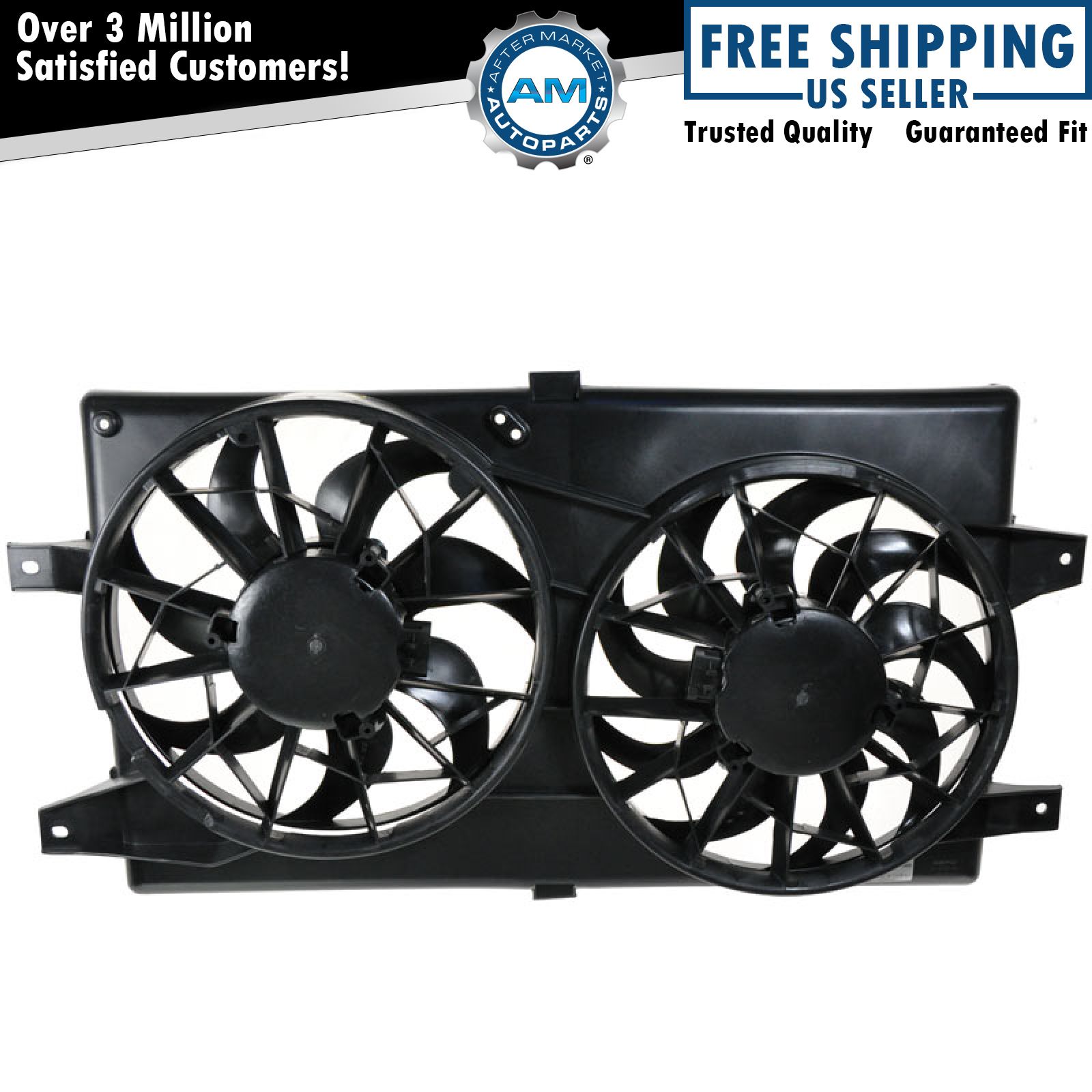 Radiator Cooling Fan Assembly for 01-06 Chrysler Sebring Dodge Stratus Sedan