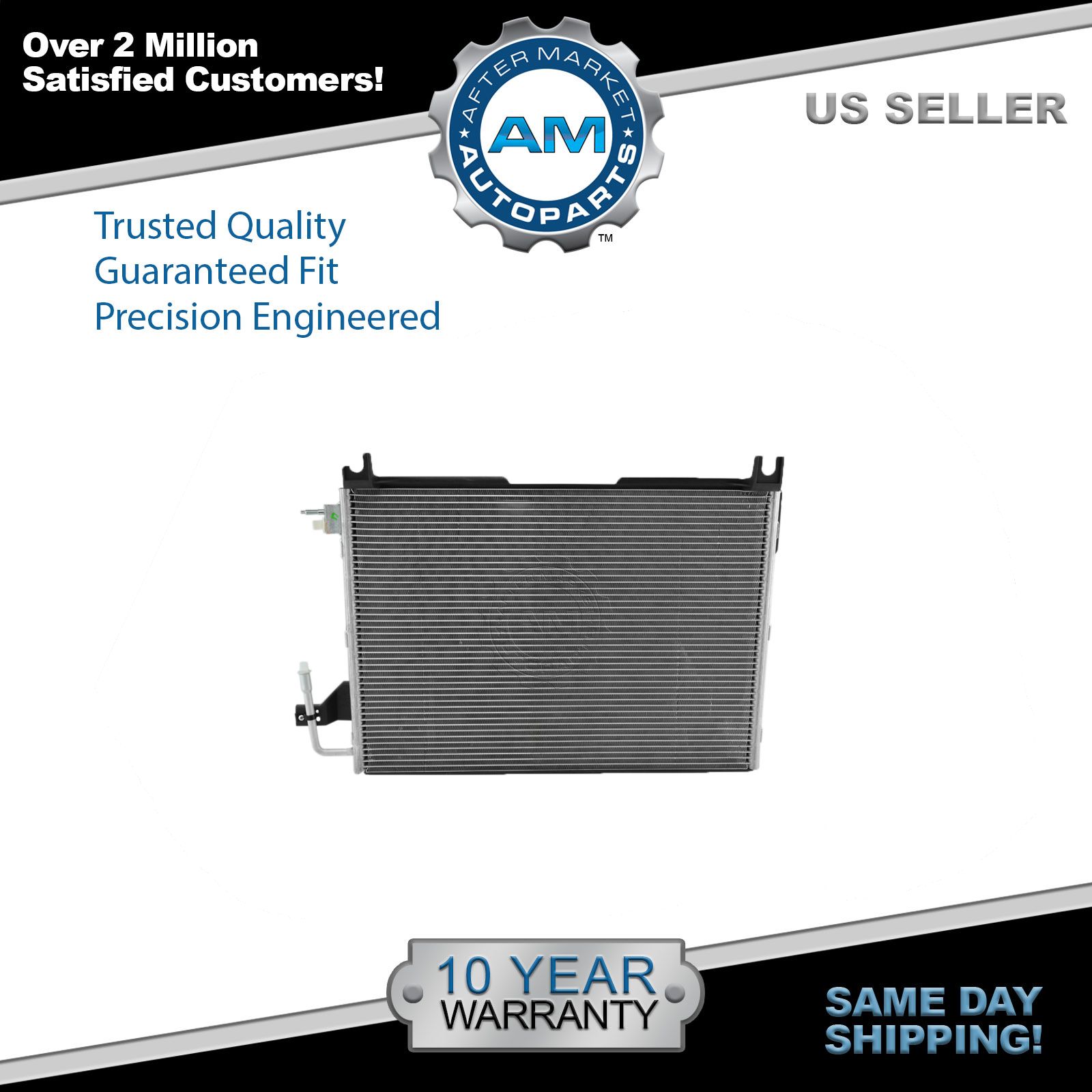 AC Condenser A//C Air Conditioning for Dodge Ram Pickup Truck Gas New