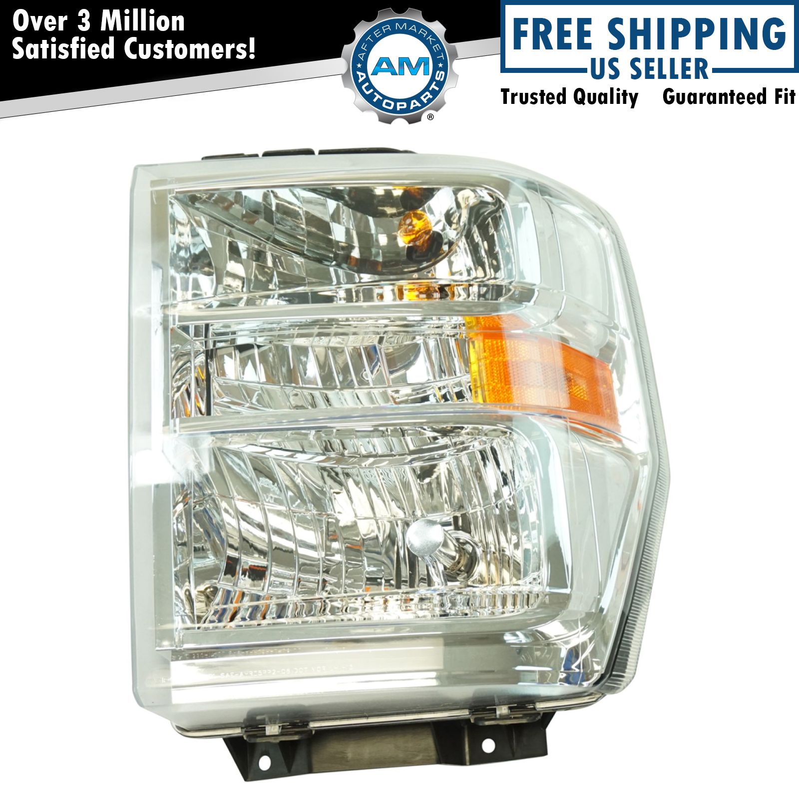 Halogen Headlight Lamp Assembly LH Driver Side for Ford Van Pickup Brand New