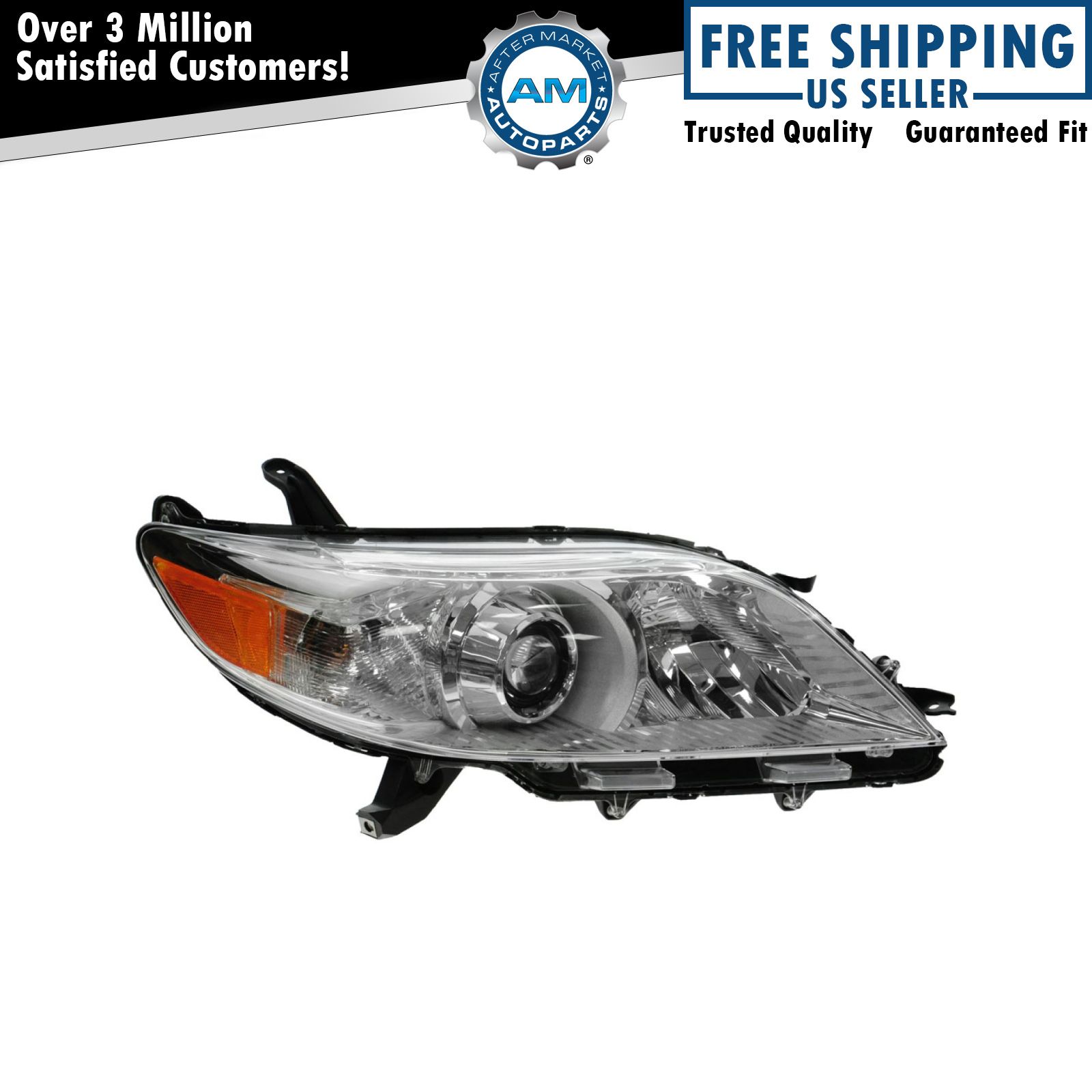 Right Headlight Assembly Halogen For 2011-2020 Toyota Sienna TO2503199
