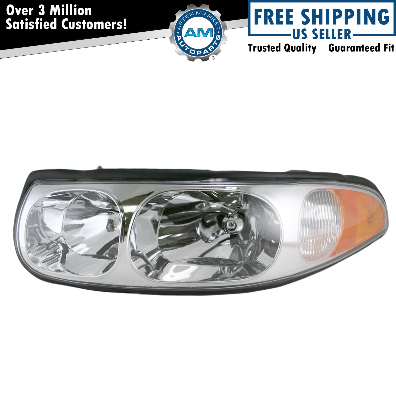 Left Headlight Assembly Drivers Side For 2000-2005 Buick LeSabre GM2502204