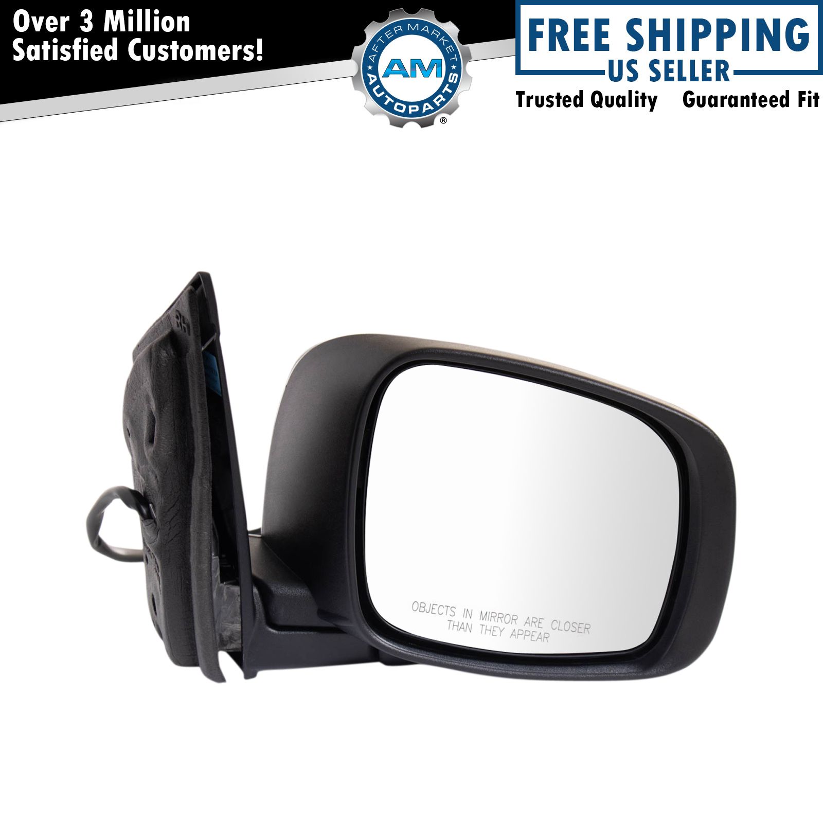 Right Mirror Fits 2008-2016 Chrysler Town & Country 08-10 Dodge Grand Caravan