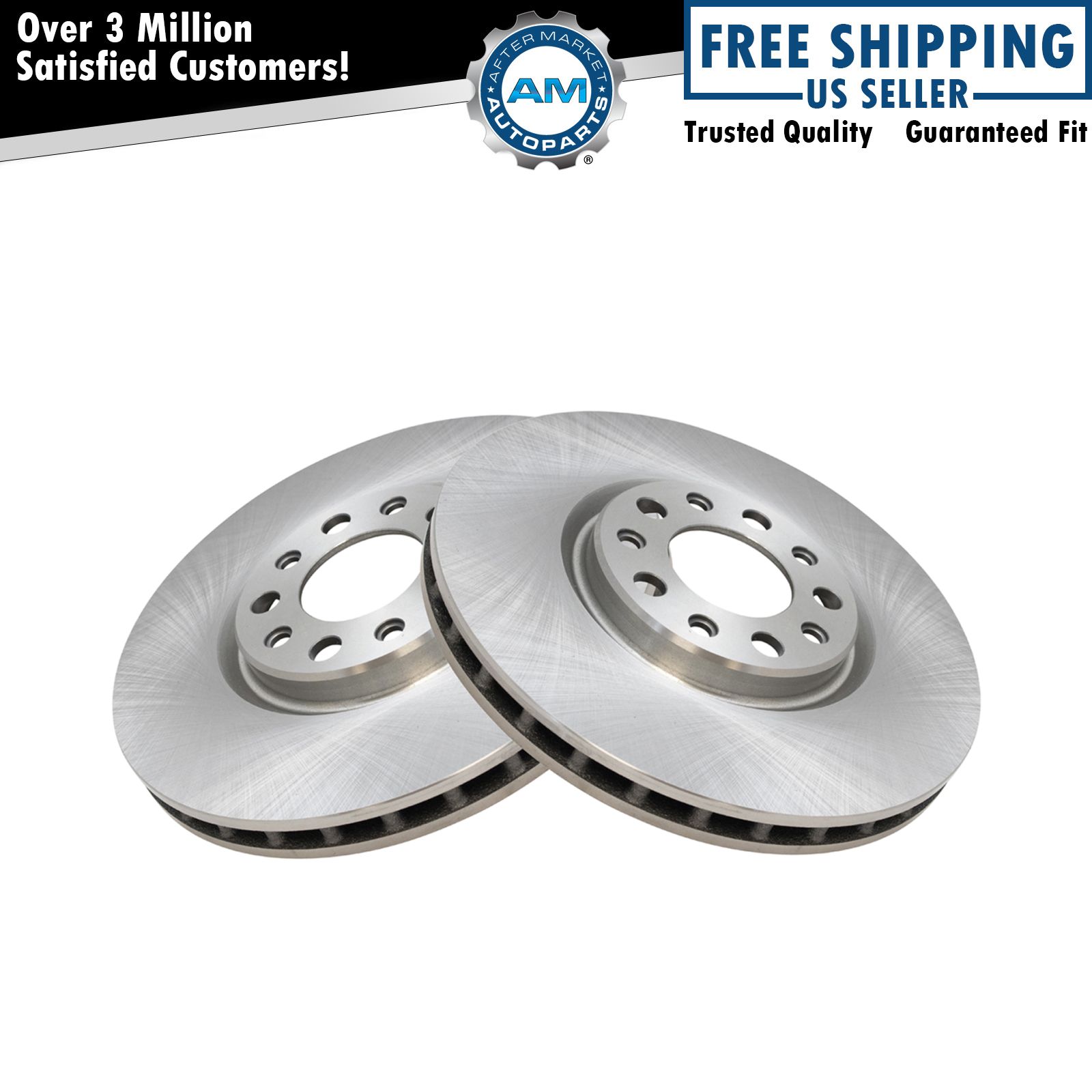 Front Disc Brake Rotor Kit Pair Set of 2 for Dodge Dart Jeep Renegade Brand