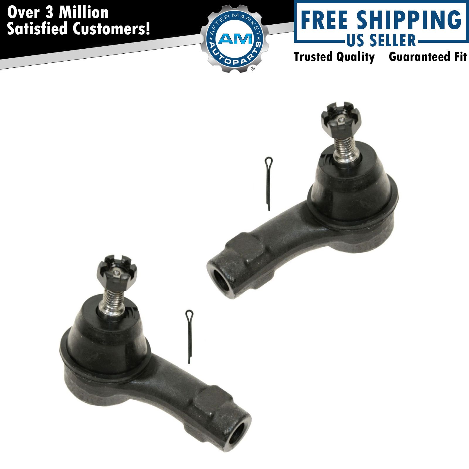 Front Outer Tie Rod End Pair Set Of 2 Left & Right For Ford Focus LF RF