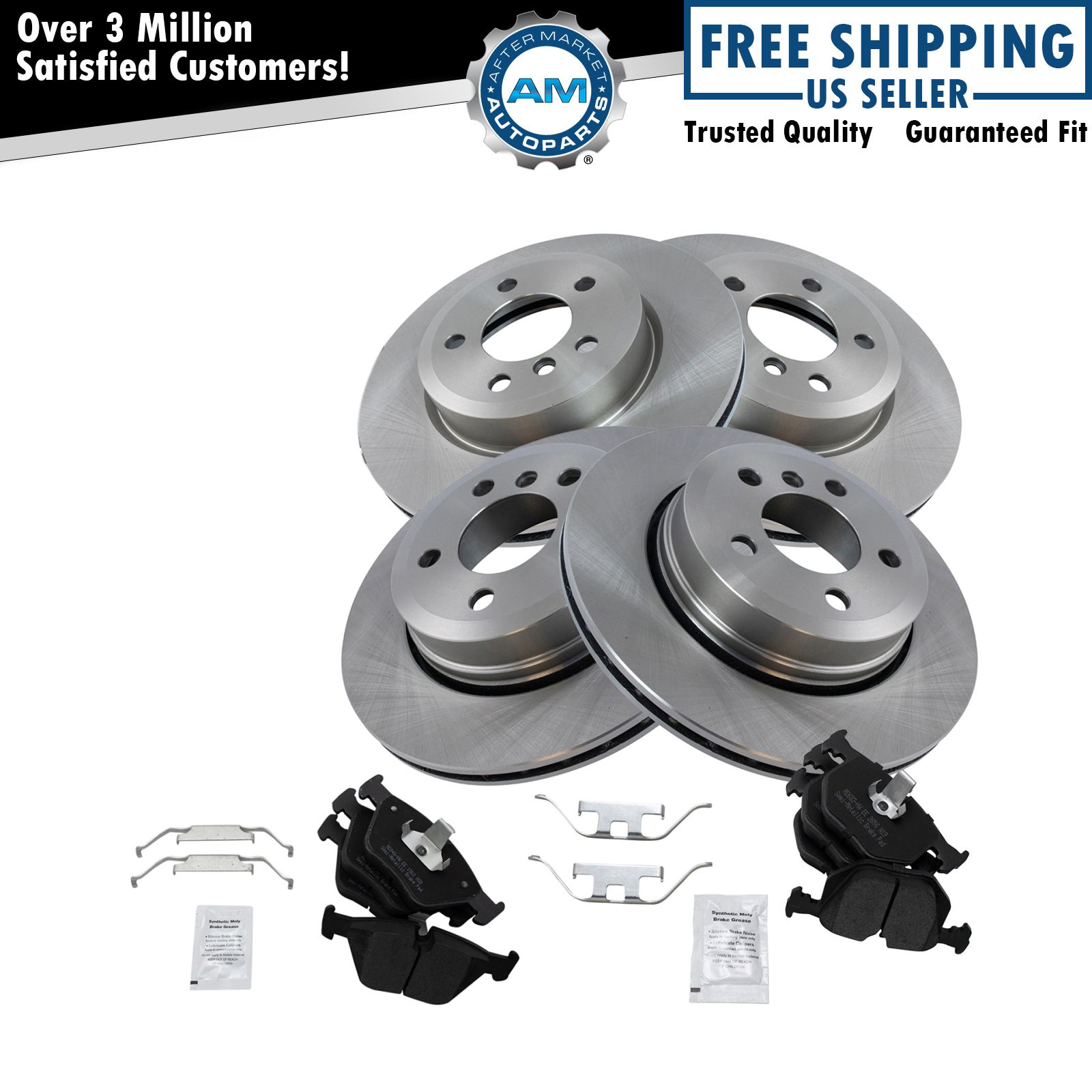<b>Semi-Metallic Brake Pad & Rotor Kit</b>