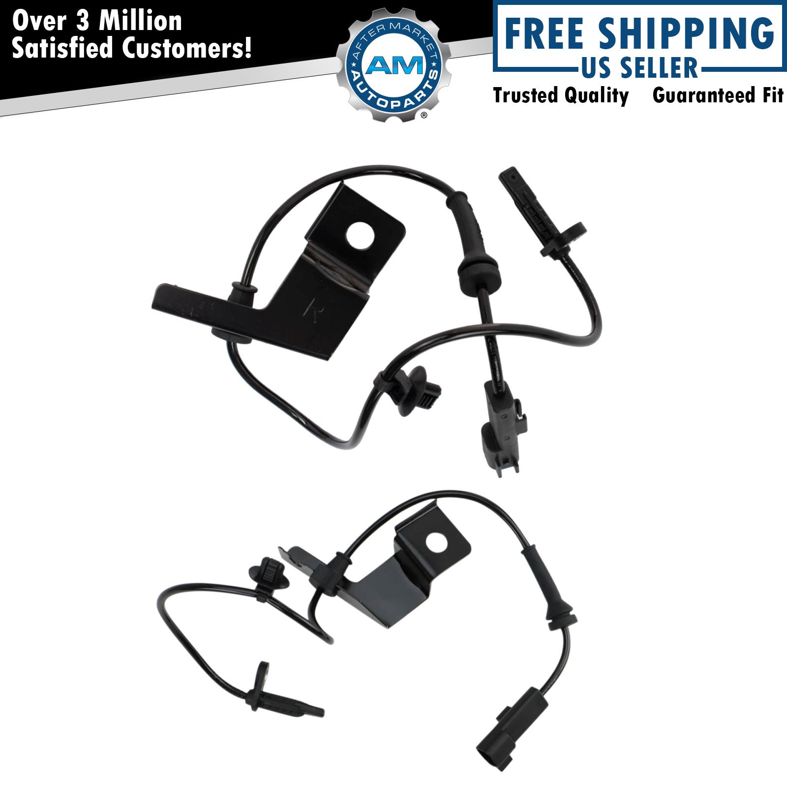Front ABS Wheel Speed Sensor Set Fits 2013-2020 Ford Fusion Lincoln MKZ