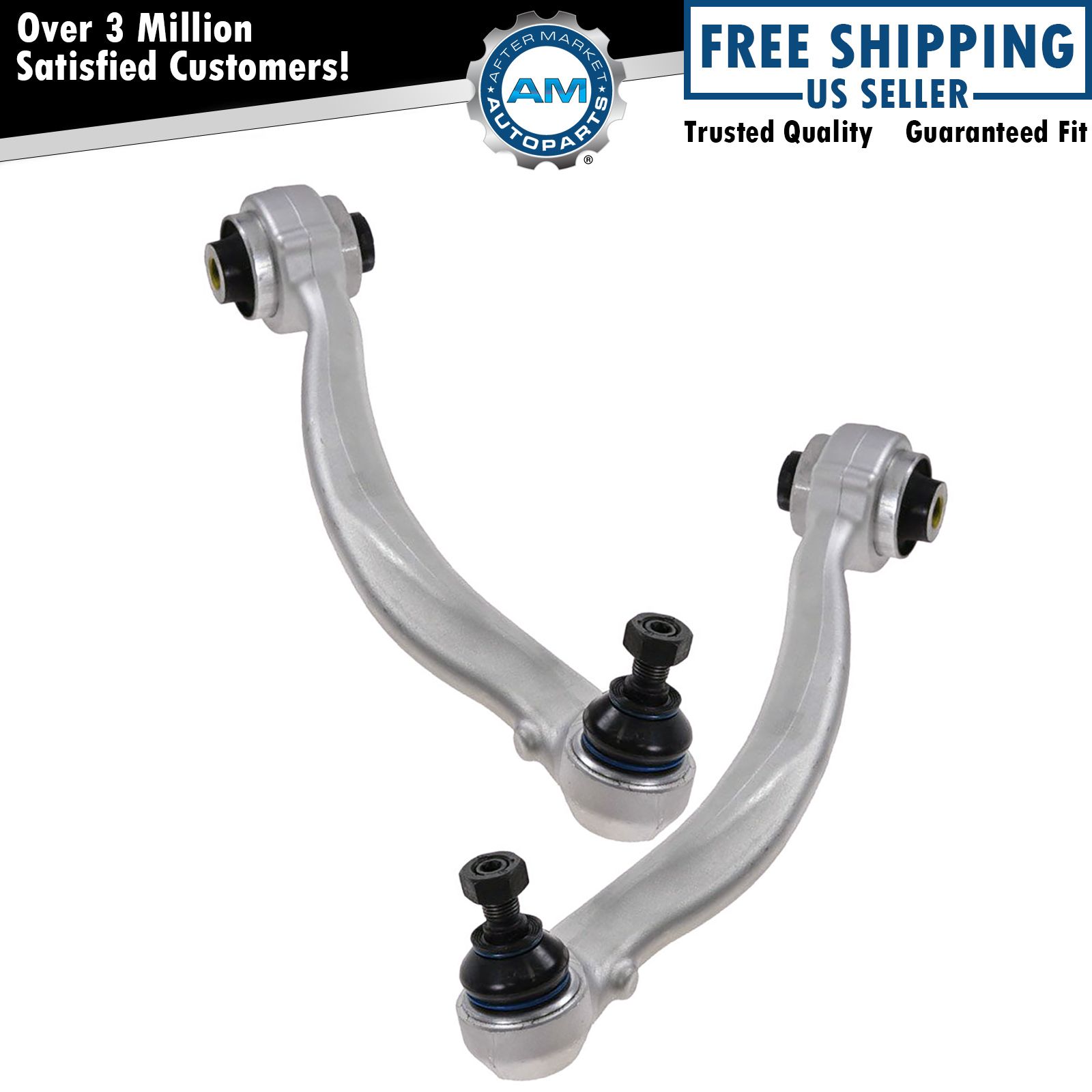 Front Lower Rearward Control Arm Kit With Ball Joints – LH & RH Pair For Mercedes C240 C300 E350