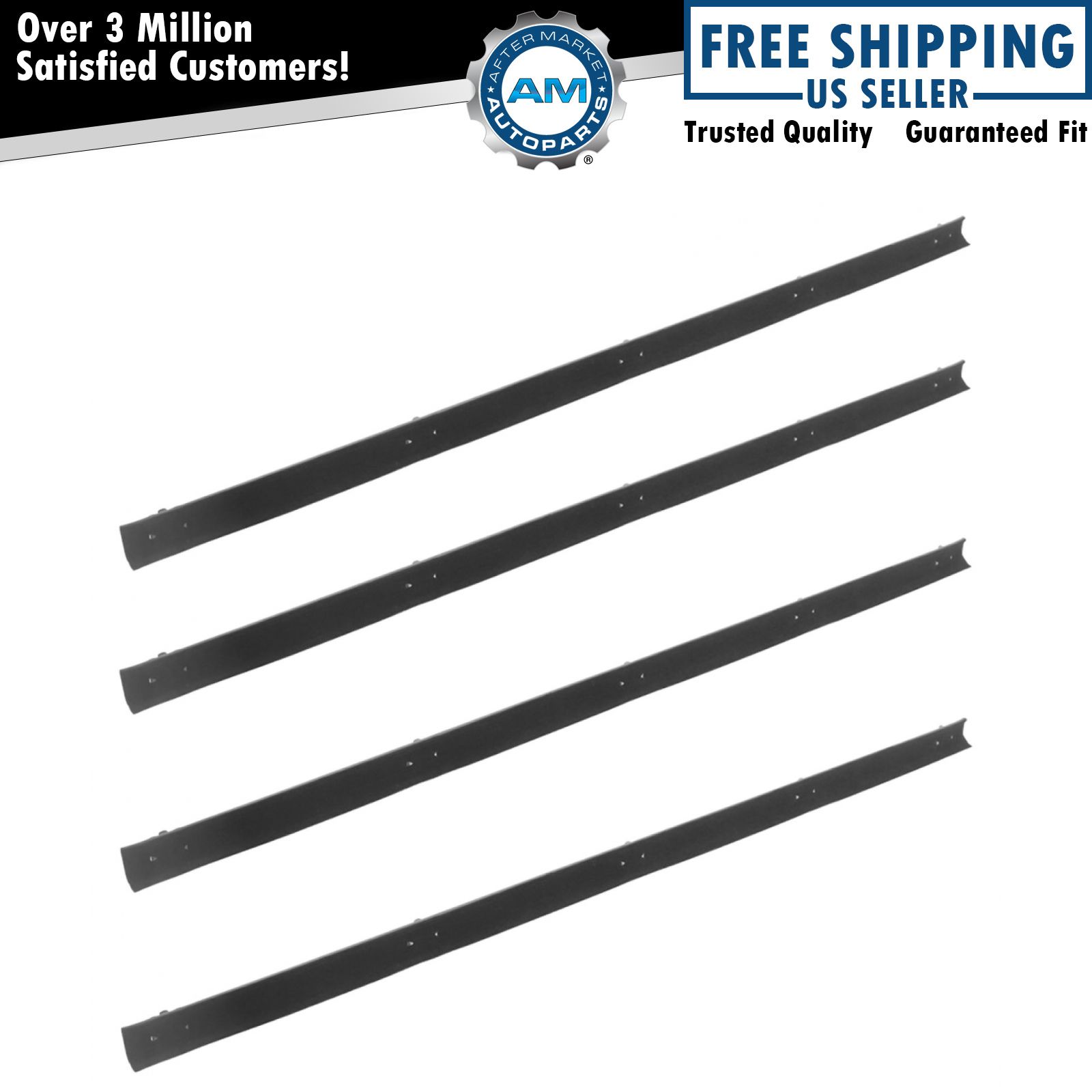 Window Sweep Inner & Outer Weatherstrip Seals Set Kit for 72-79 Dodge Pickup