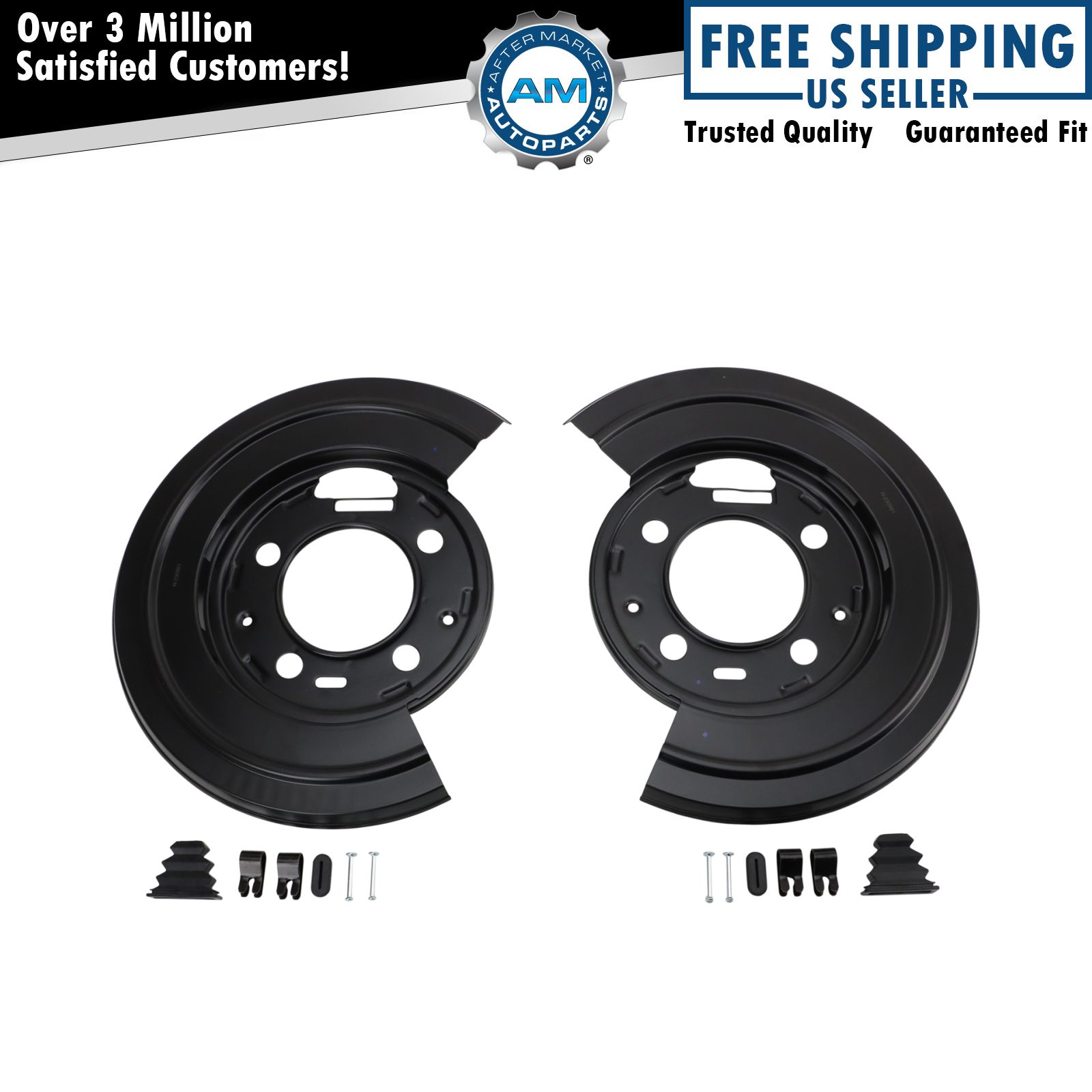 Rear Brake Dust Shield Backing Plates Pair for ford F250 F350 Excursion