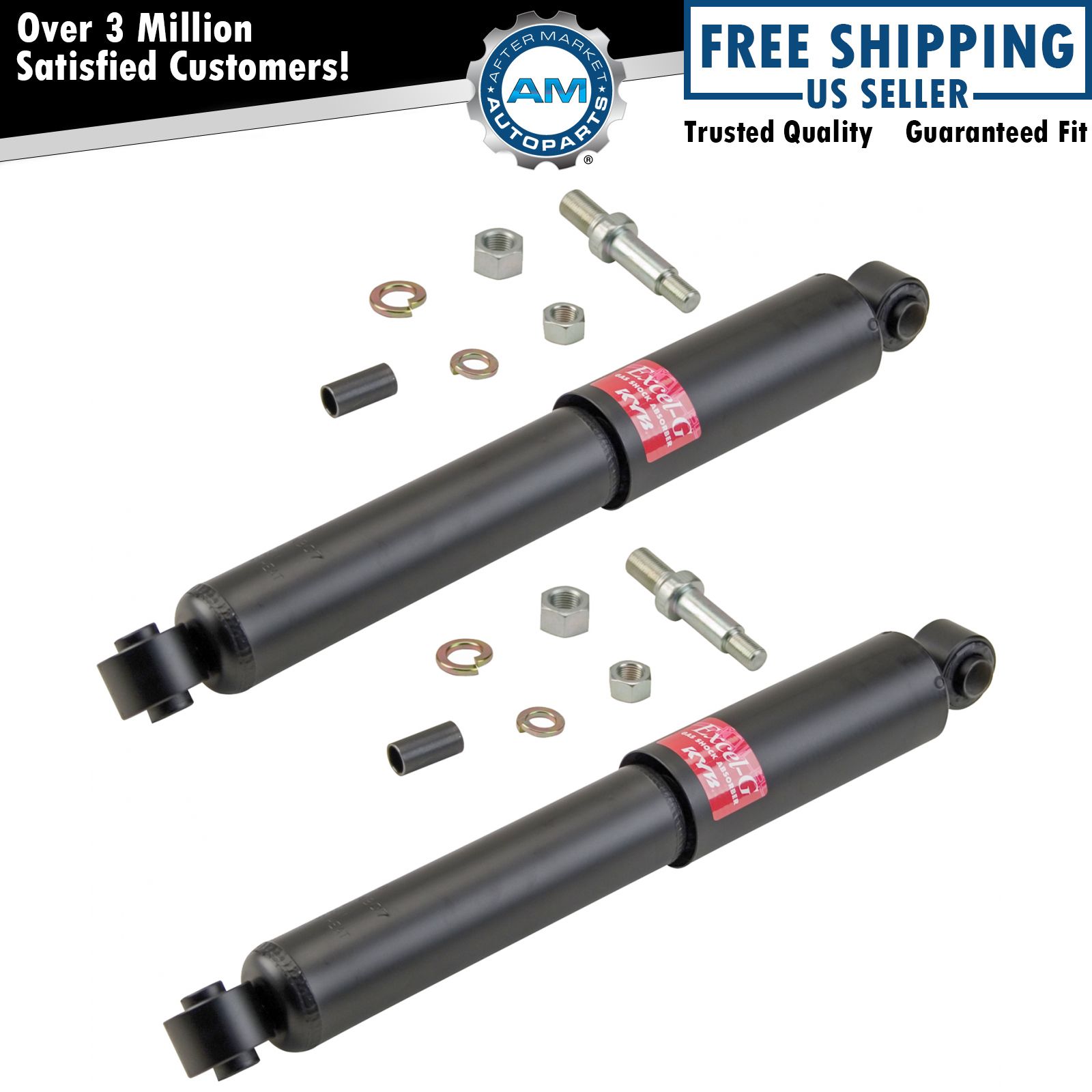 KYB Excel-G 344068 Front Shock Absorber LH RH Pair for Chevy GMC 2WD Truck SUV