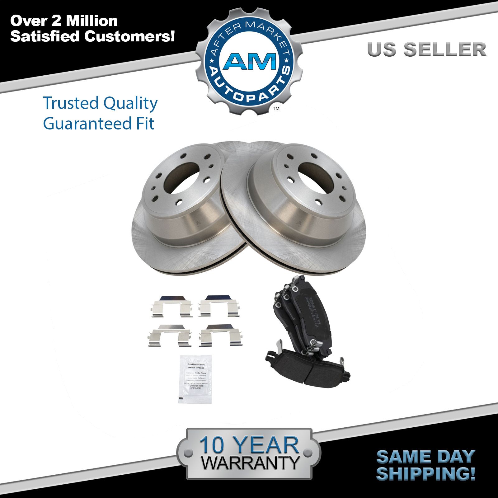 2005 2006 For GMC Envoy XL Rear Semi Metallic Brake Pads