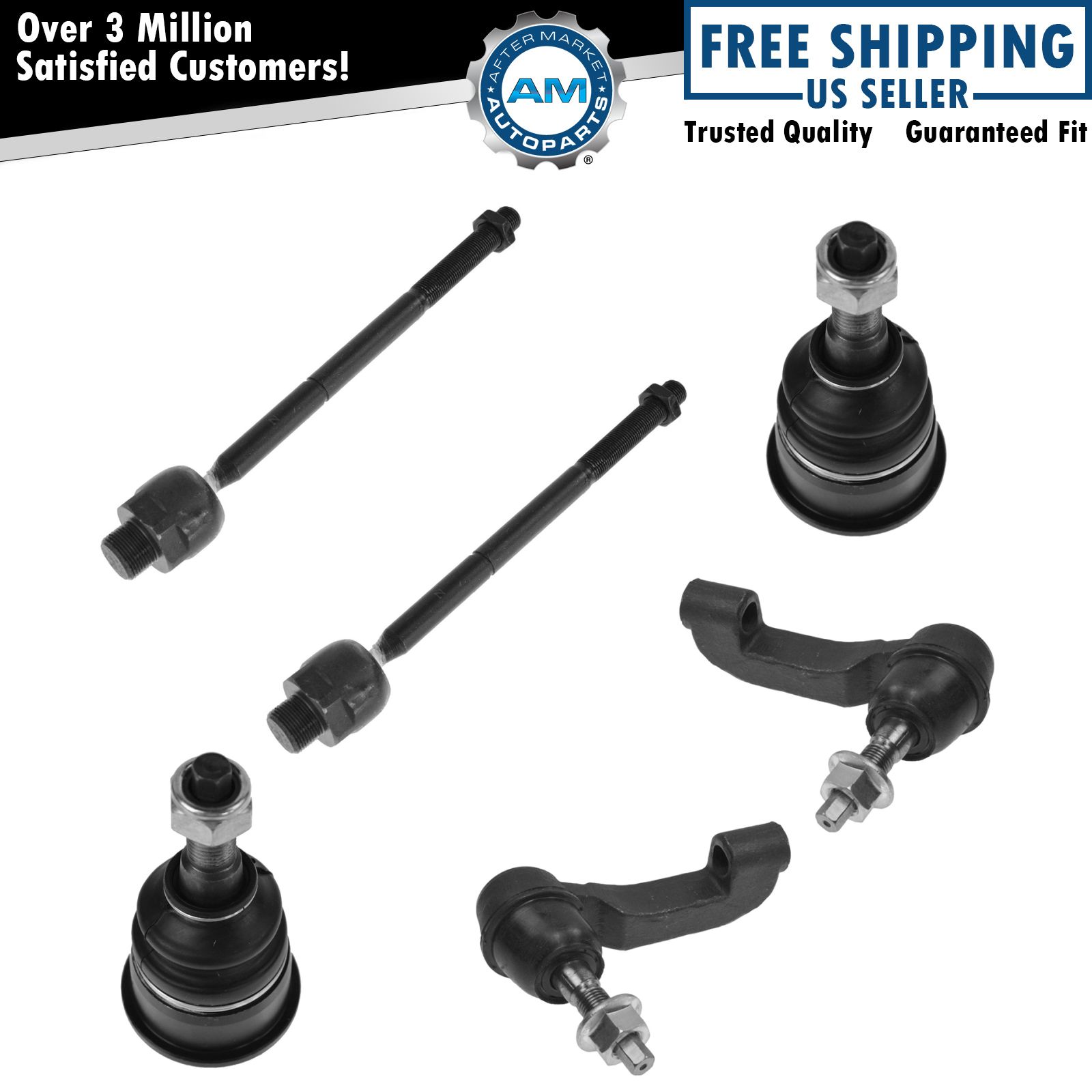 Front Tie Rod End Lower Ball Joint Steering Suspension Kit Set 6pc for Liberty