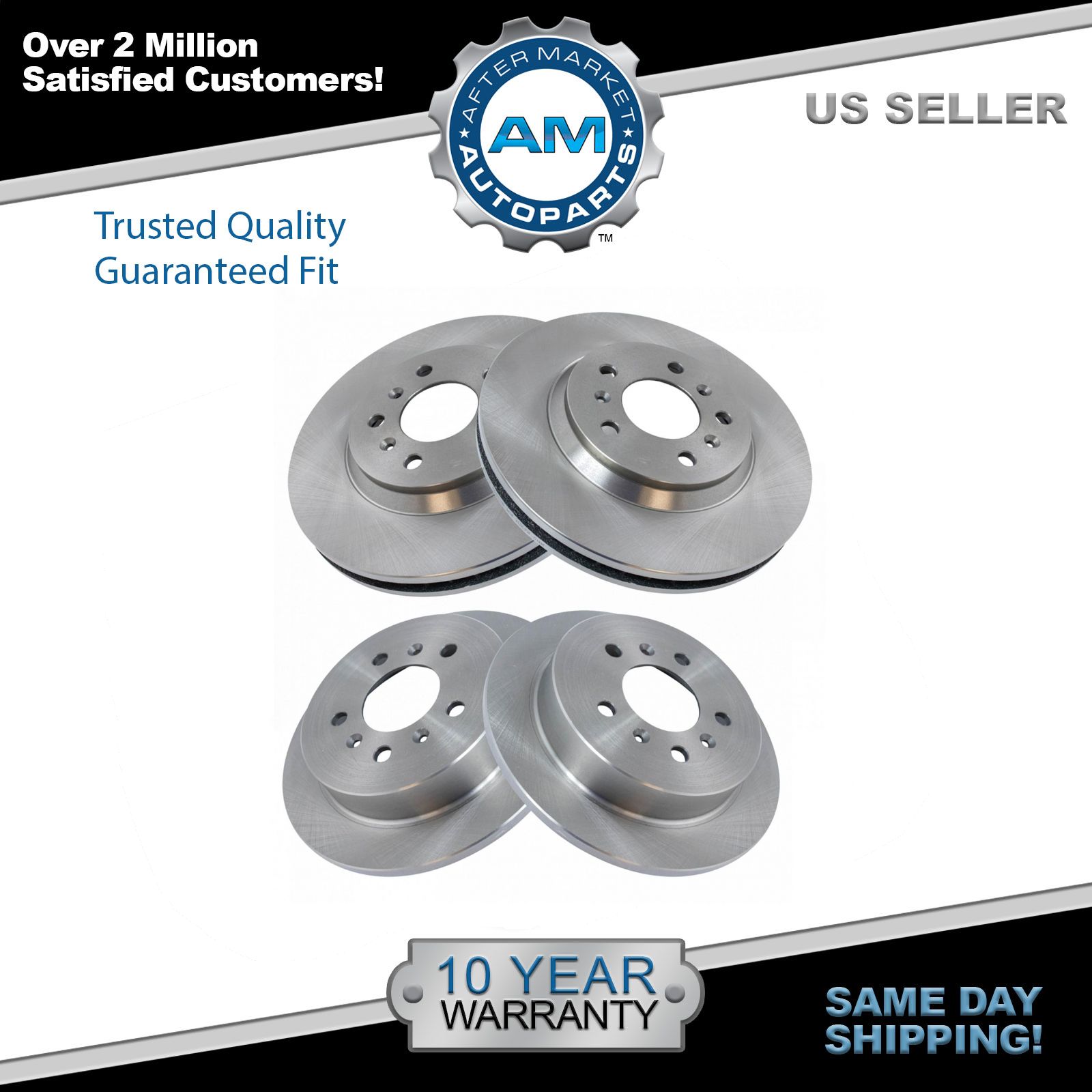 Brake Rotor Pair Set Front & Rear Kit for Chevy Impala Monte Carlo New eBay