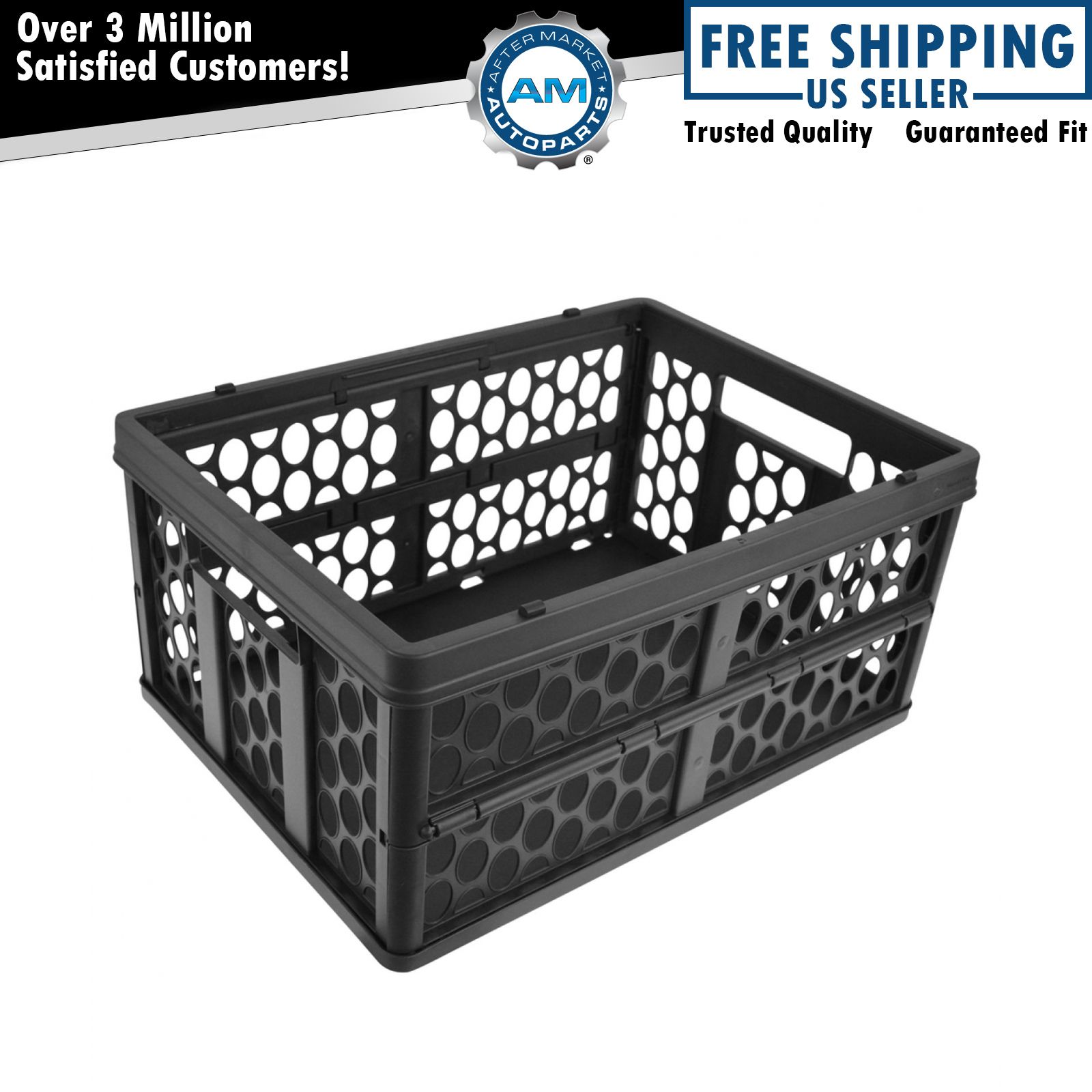 OEM 20384000 Collapsible Storage Bin Crate Basket Cargo Mount for Mercedes Benz