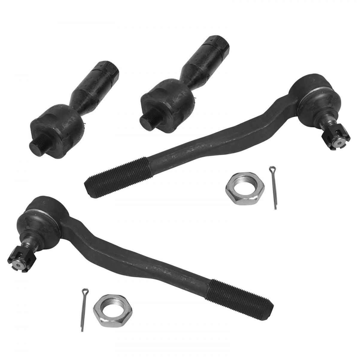 AM Autoparts Tie Rod End Kit - Inner & Outer Set Of 4 For Ford Truck/SUV 2006-2010