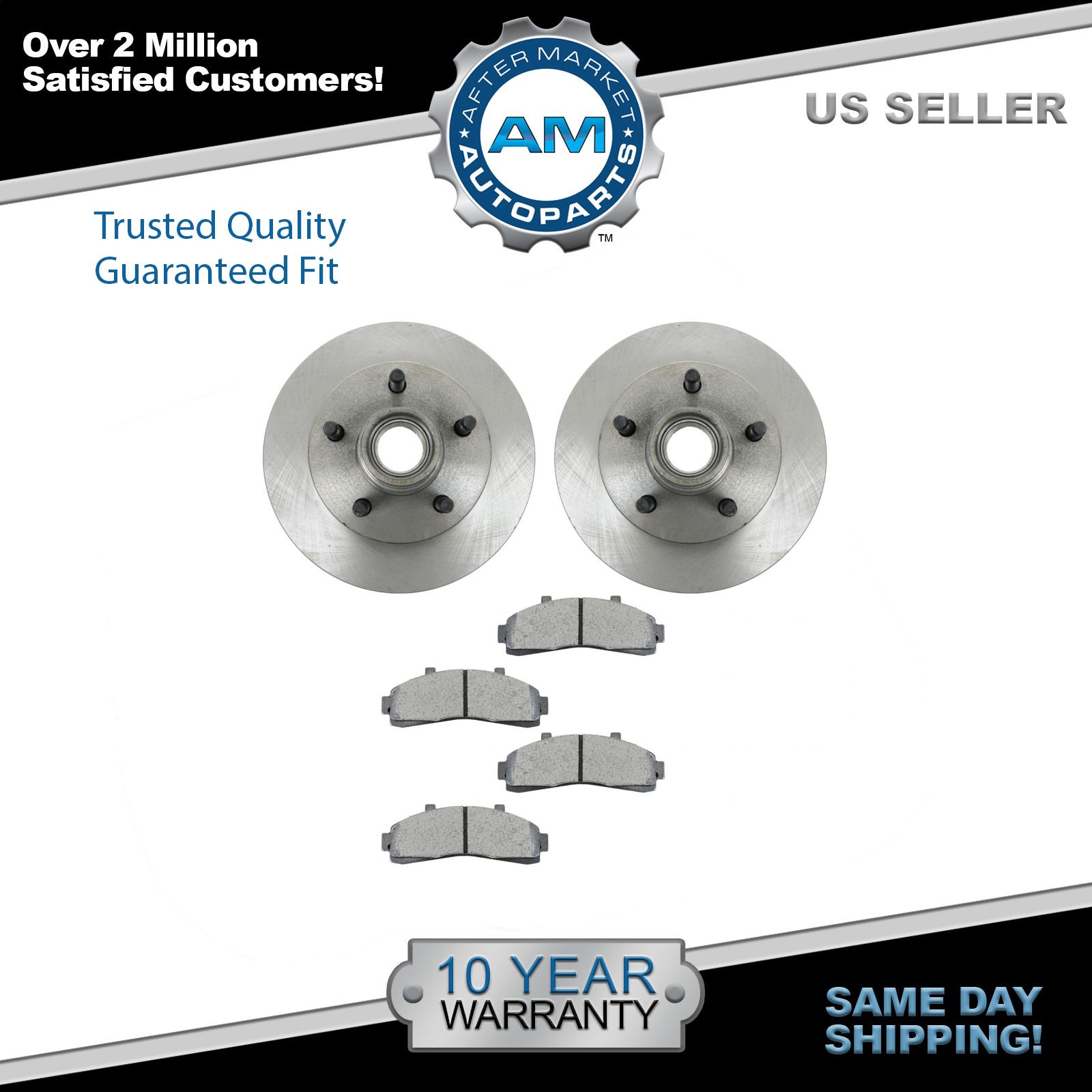 MD652 Front Disc Brake Pad Semi Metallic Set For Mazda B2300 B2500 B3000 B4000