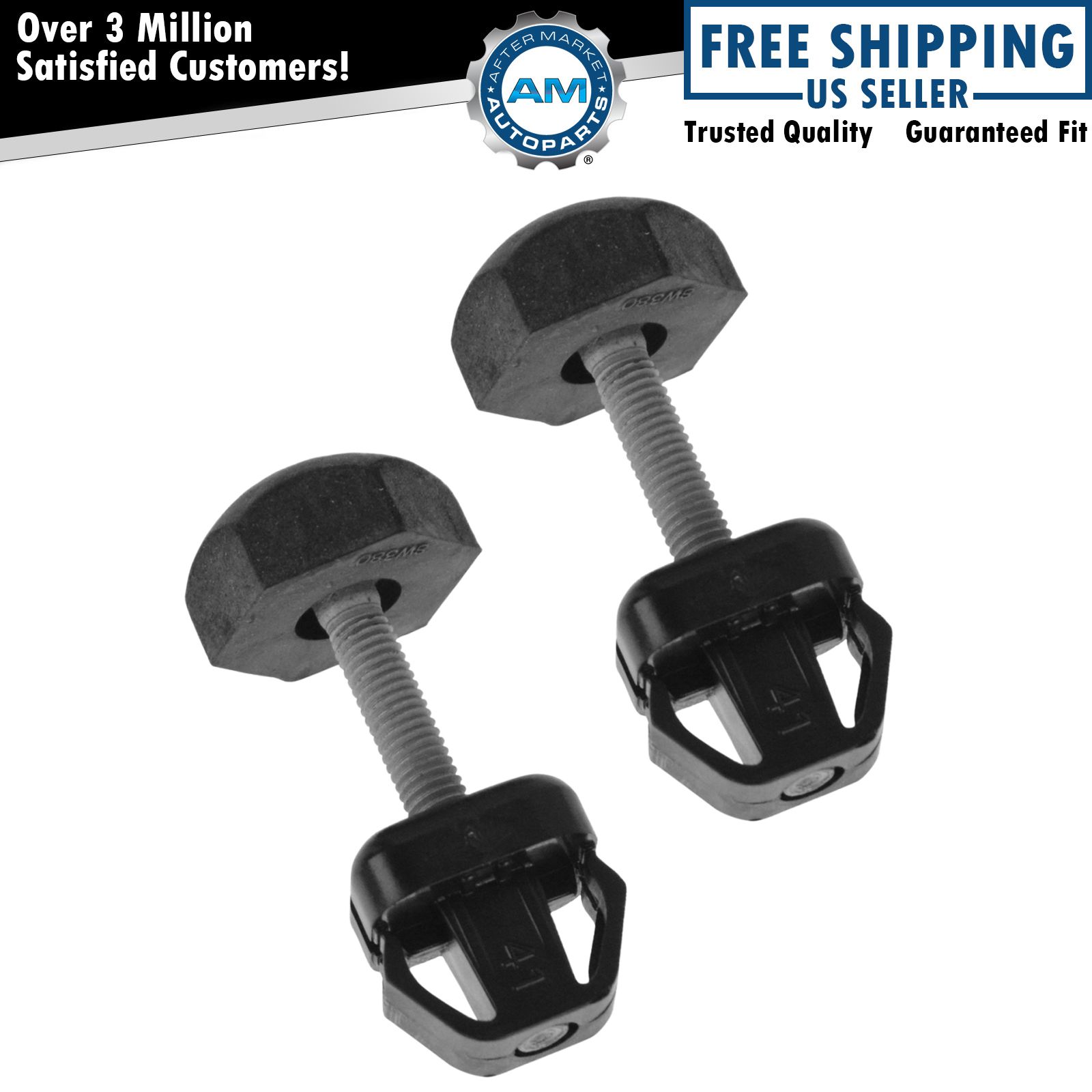 OEM F65Z1675 Hood Rubber Bumper Stop LH & RH Side Kit Pair Set for