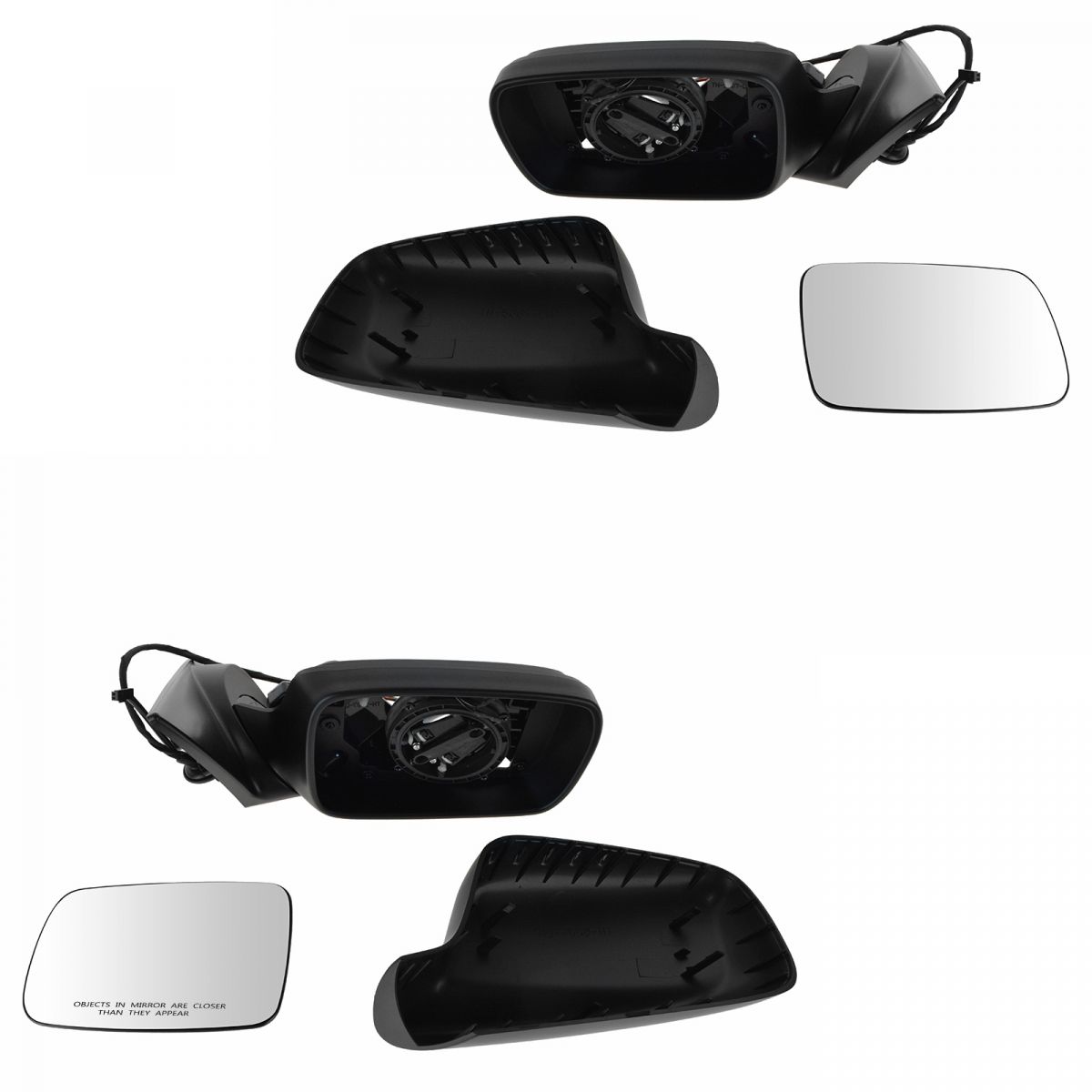 Mirror Power Heated Folding Driver & Passenger Side Pair for BMW E46
